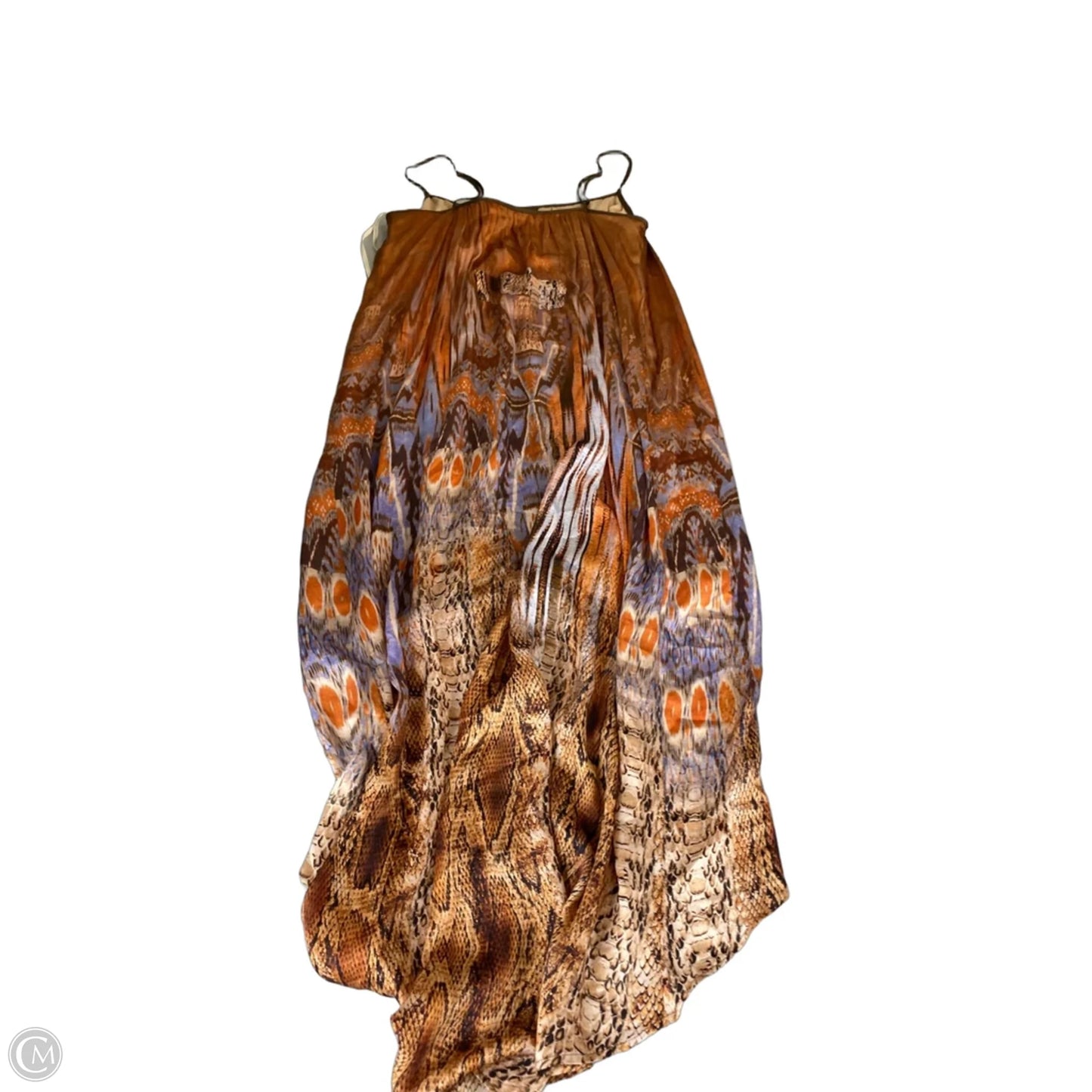 Dress Casual Maxi By Cmb In Brown & Tan, Size: Mp