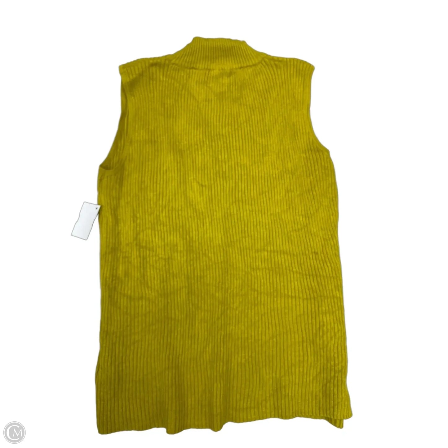 Top Sleeveless By Joseph A. In Chartreuse, Size: M