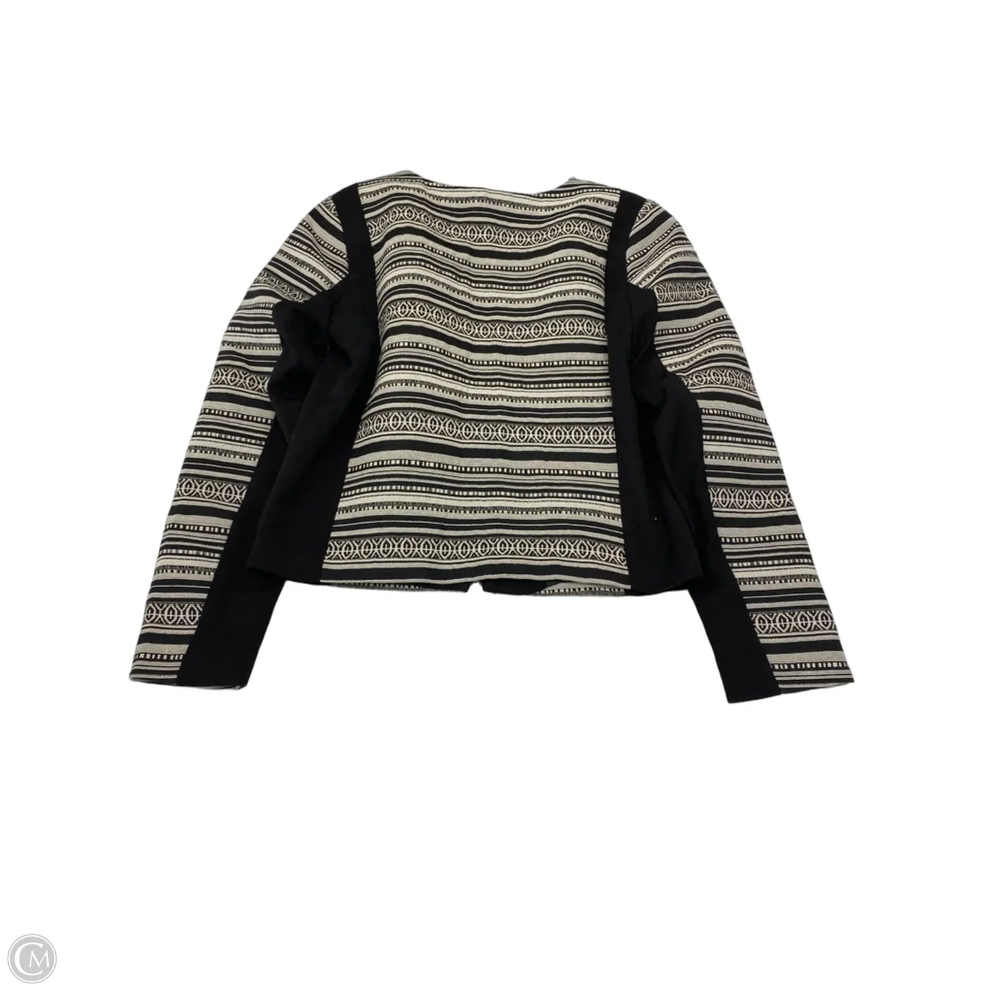 Jacket Other By H&m In Black & Cream, Size: S