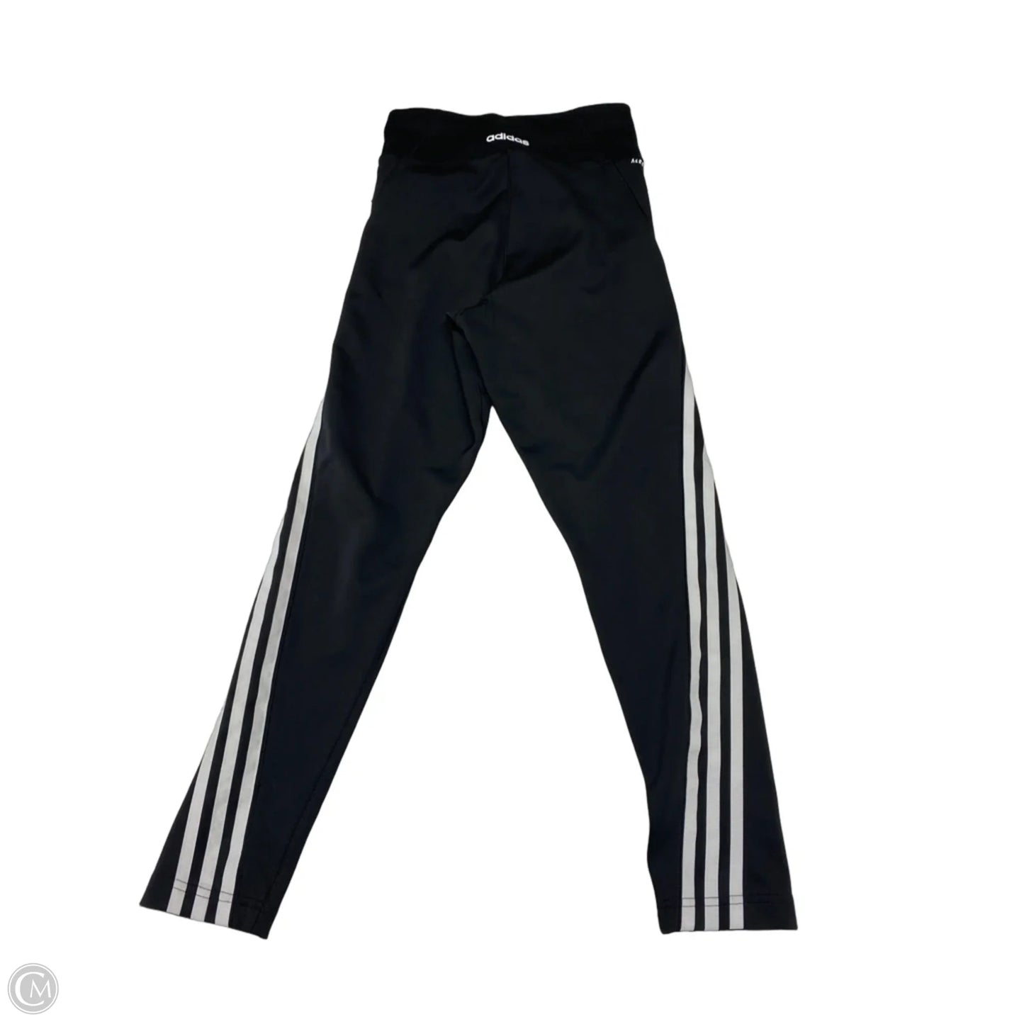 Athletic Leggings By Adidas In Black & White, Size: S