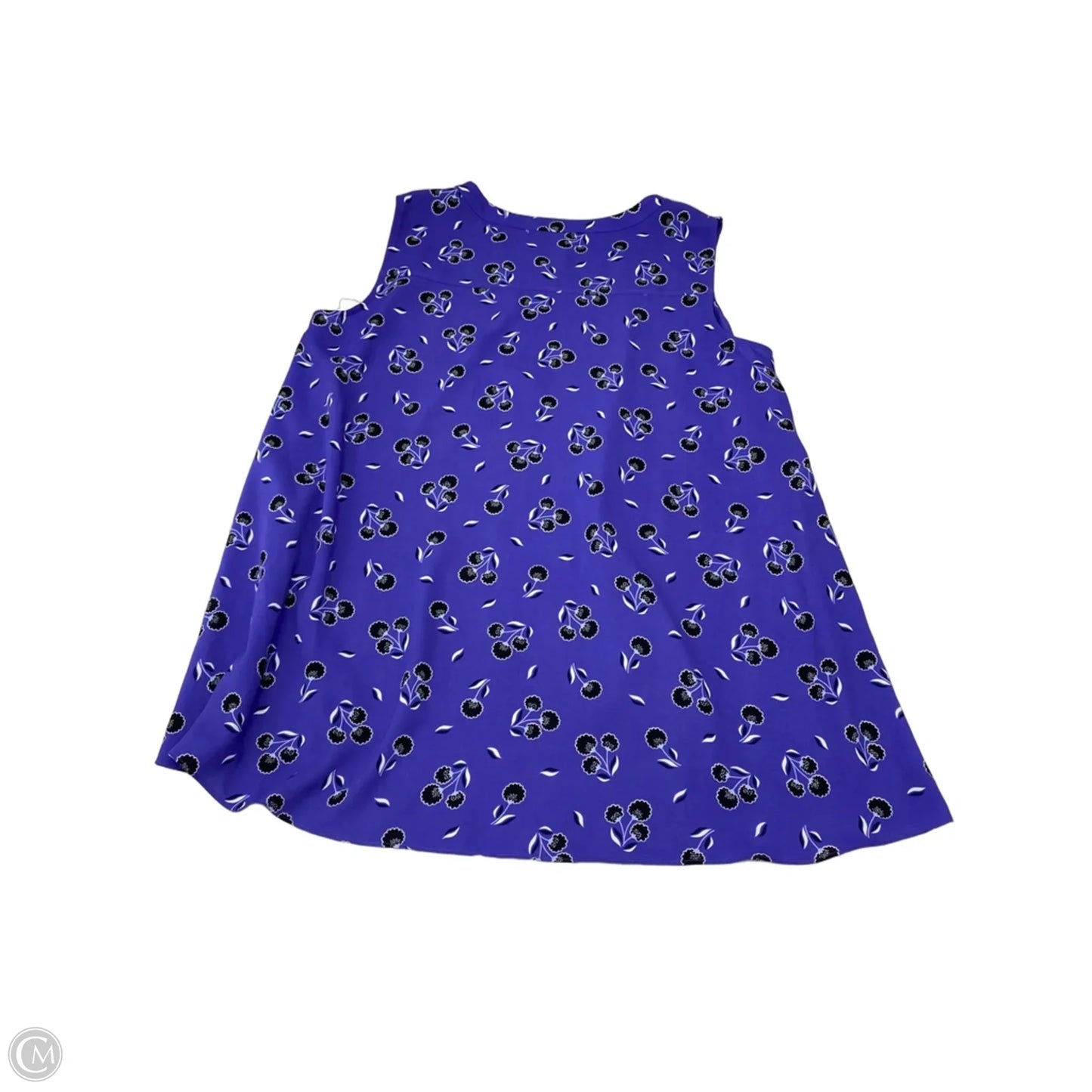 Blouse Sleeveless By Anne Klein In Purple, Size: Xl
