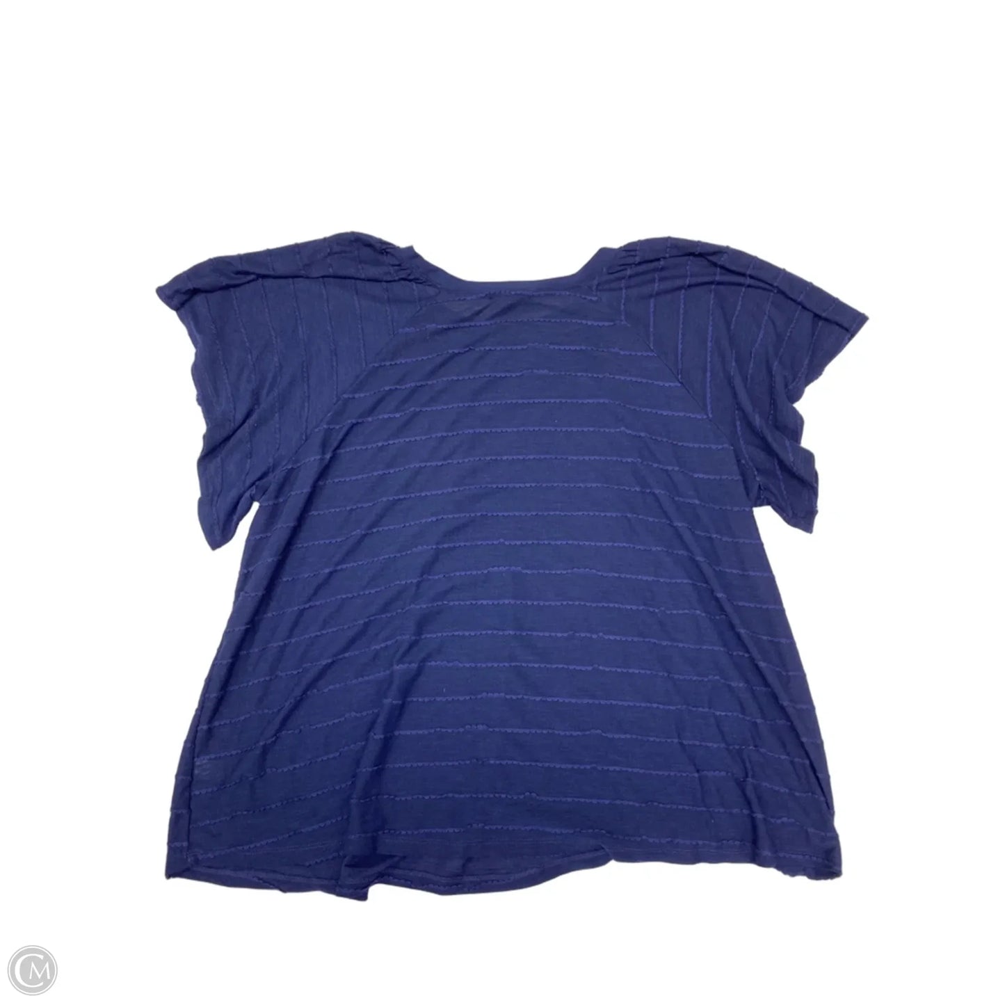 Top Short Sleeve Basic By Lane Bryant In Navy, Size: 3x