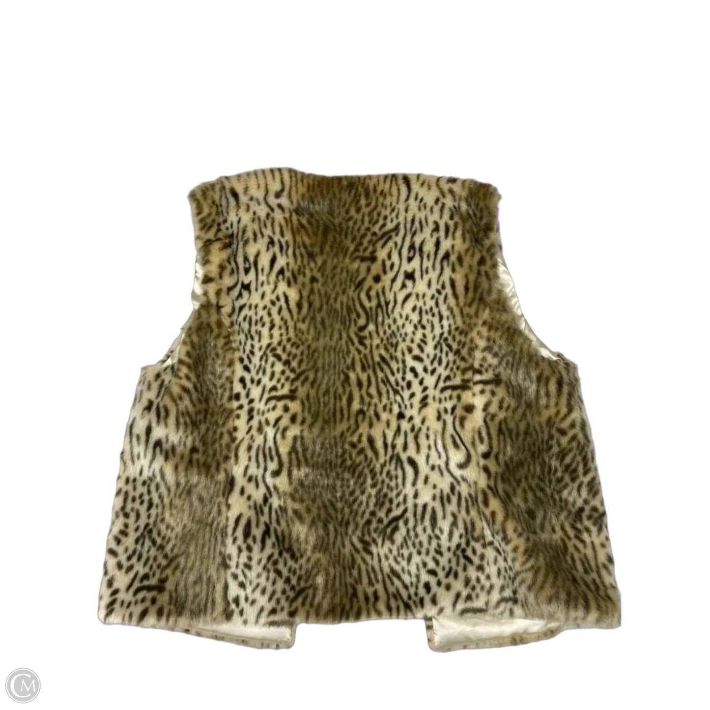 Vest Faux Fur & Sherpa By Newport News In Animal Print, Size: M