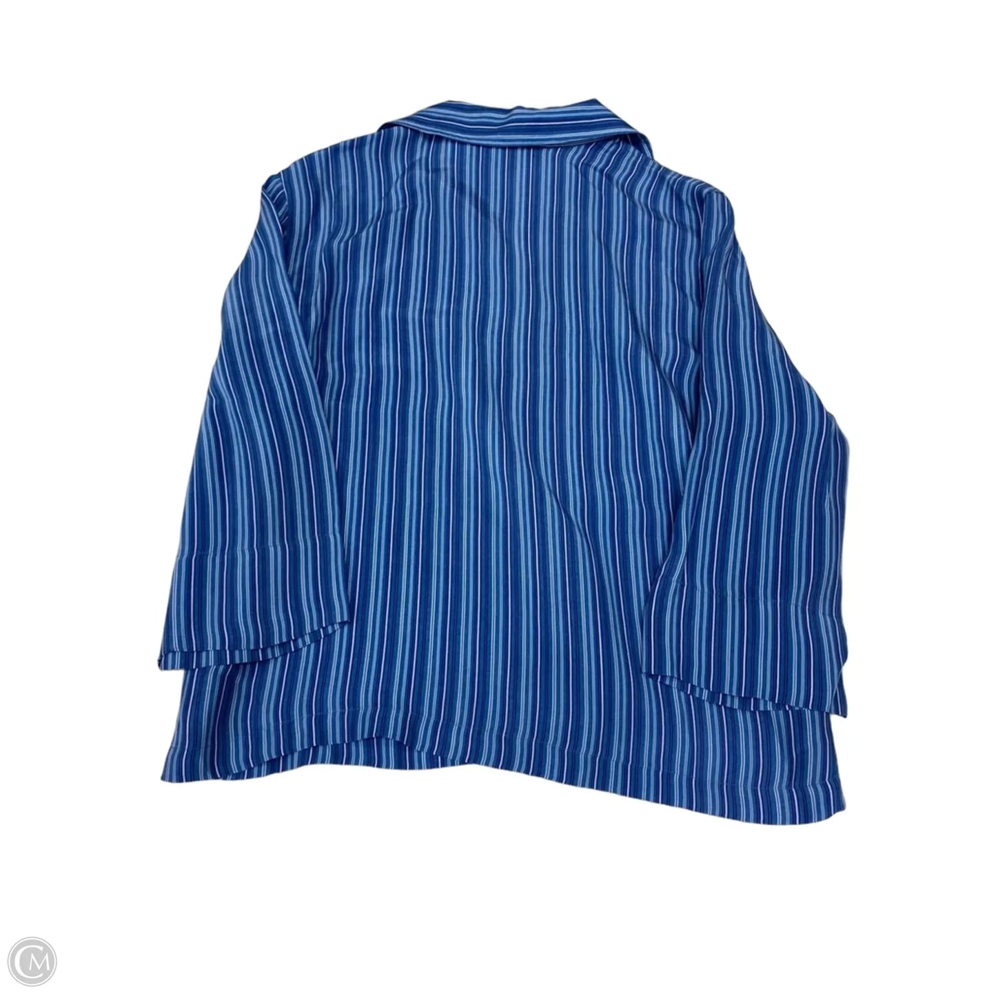 Top Long Sleeve By Liz Claiborne In Striped Pattern, Size: L