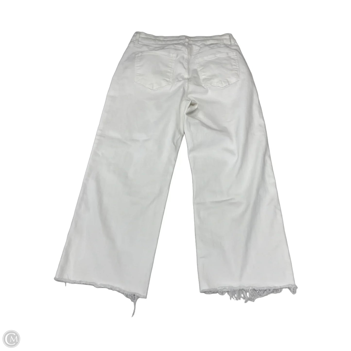 Jeans Straight By Vervet In White, Size: 16