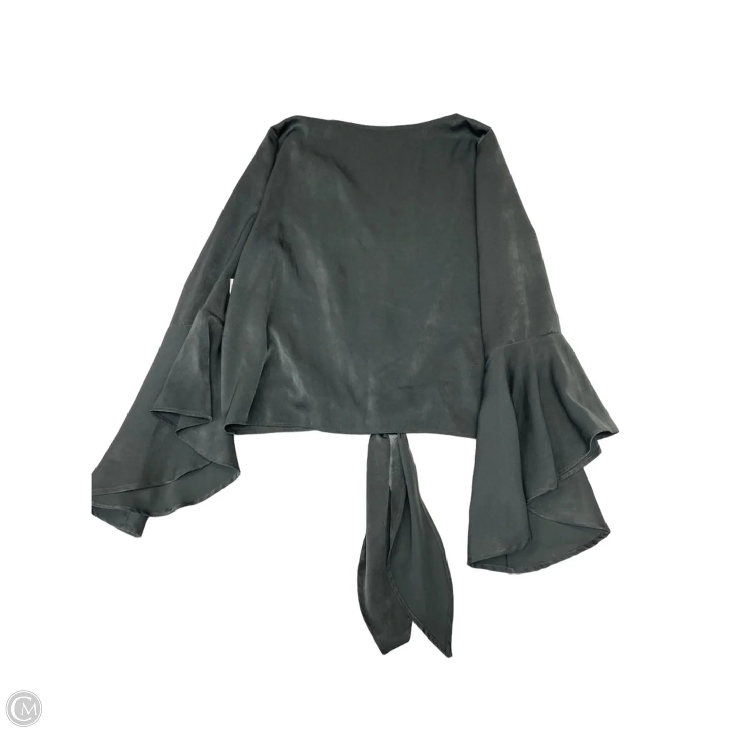 Top Long Sleeve By Peach Love Cream California In Green, Size: S
