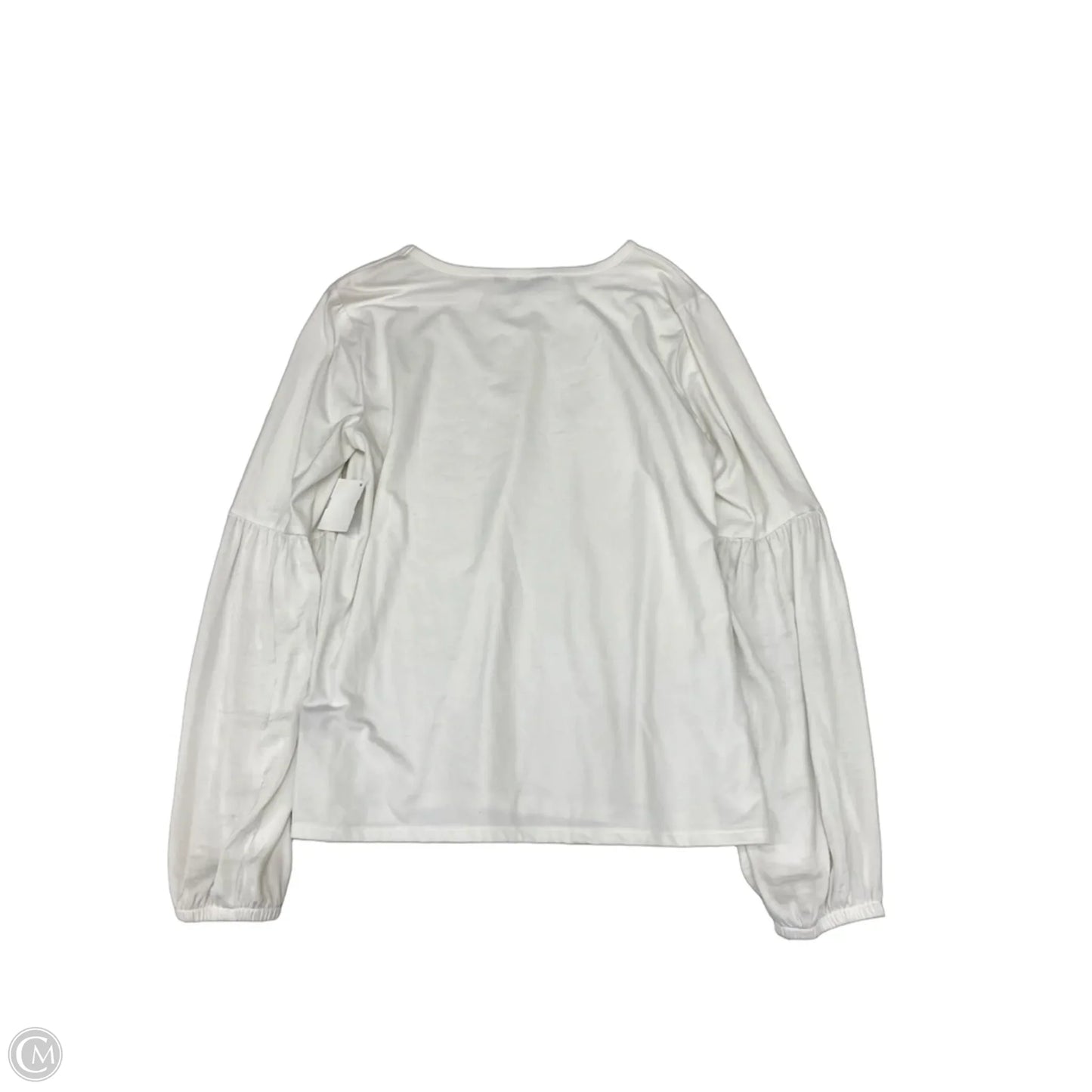 Top Long Sleeve By Simply Vera In White, Size: S
