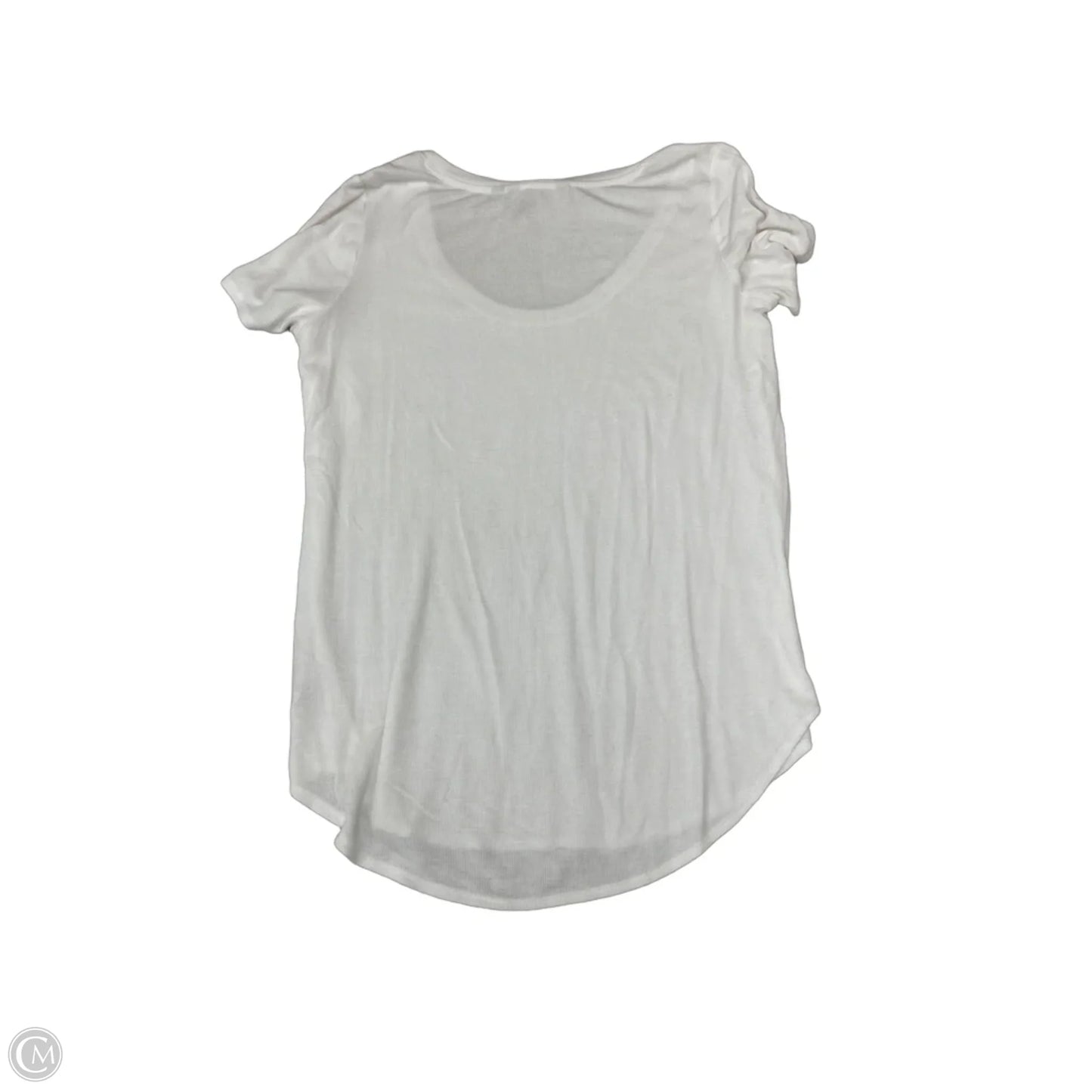 Athletic Top Short Sleeve By Athleta In White, Size: M