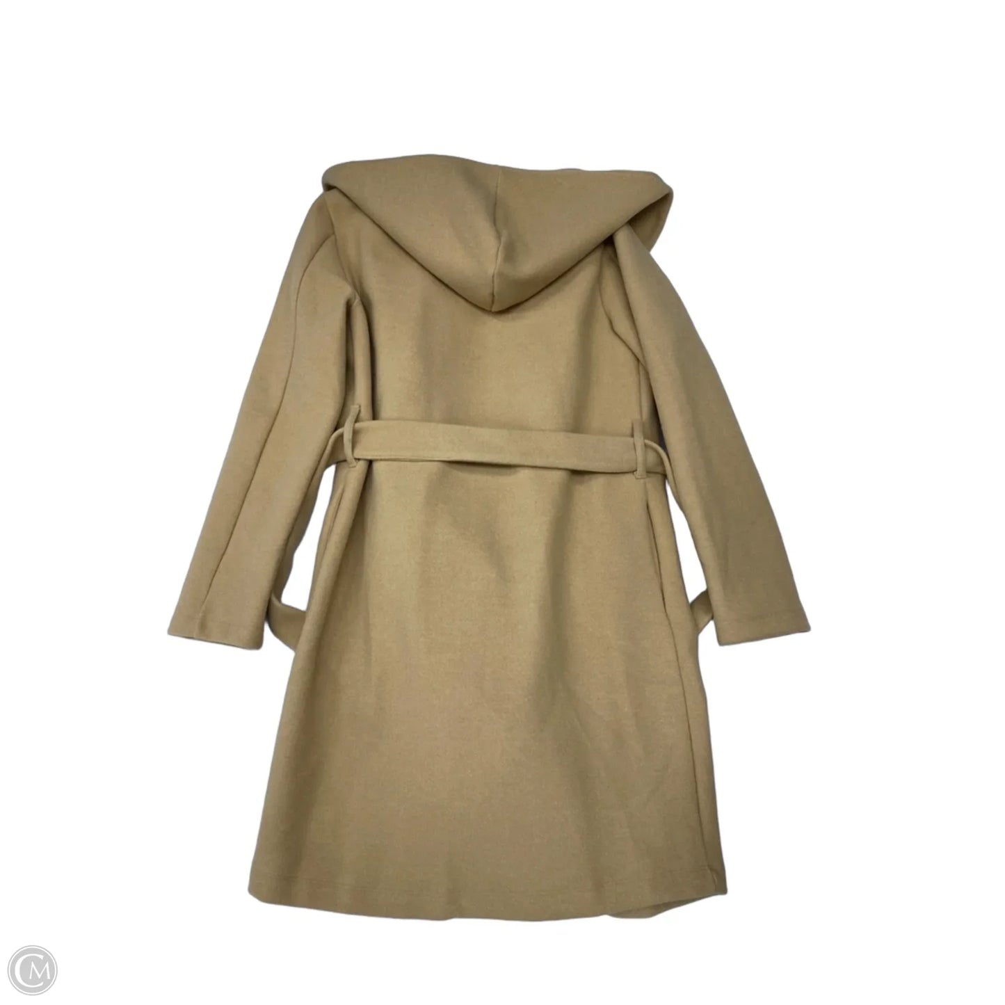 Coat Trench Coat By Haute Monde In Brown, Size: M
