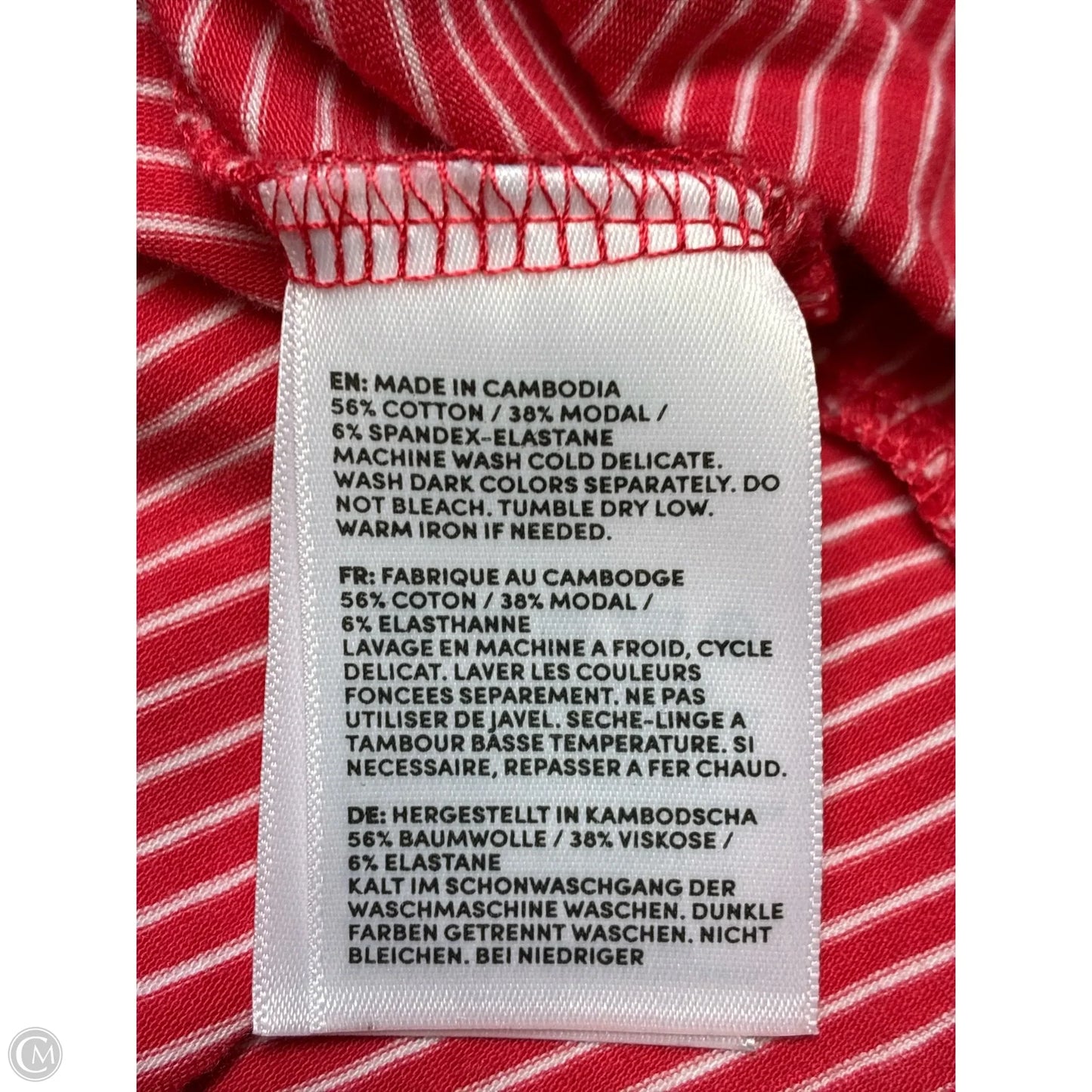 Top Short Sleeve By Lands End In Red, Size: Xsp