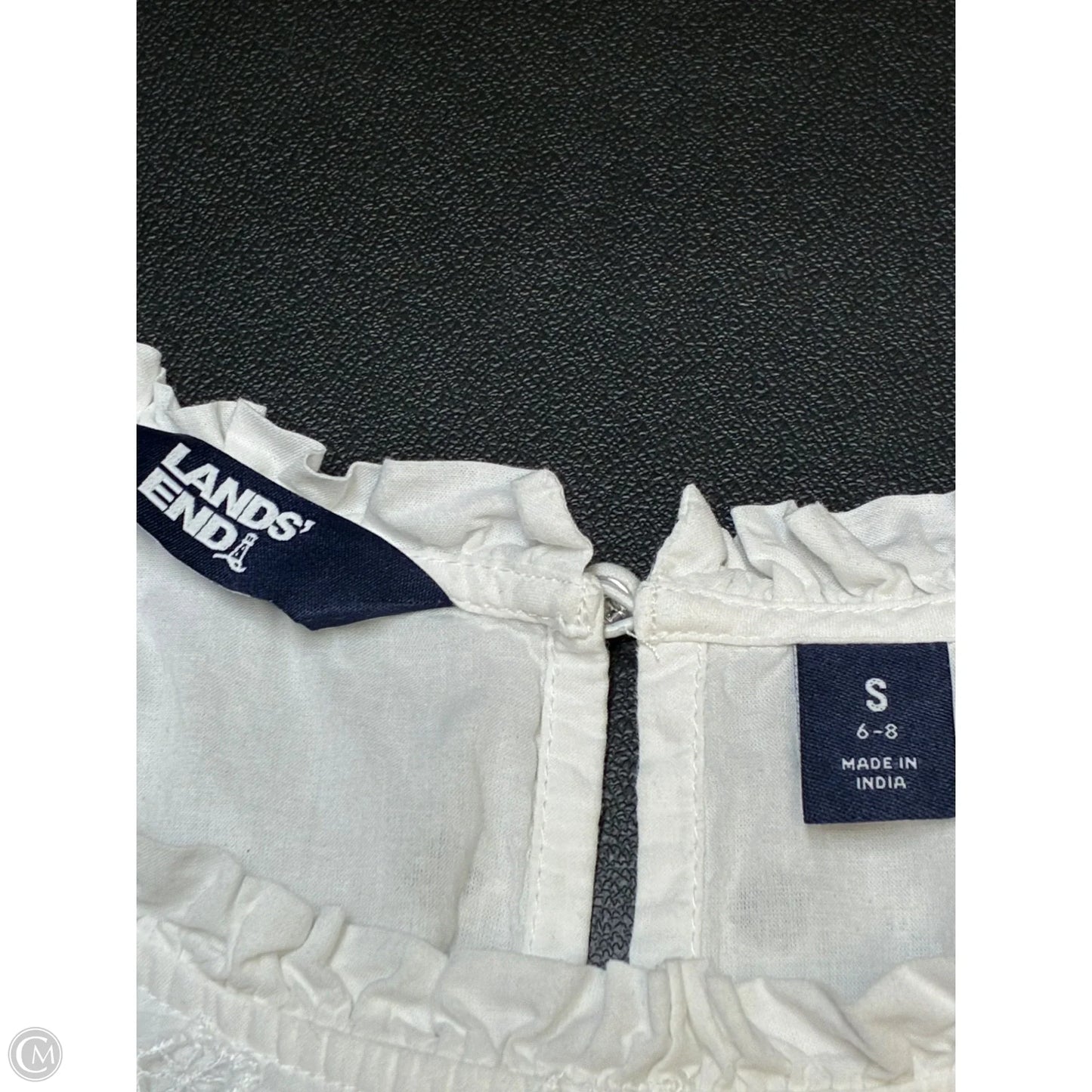 Blouse Short Sleeve By Lands End In White, Size: S