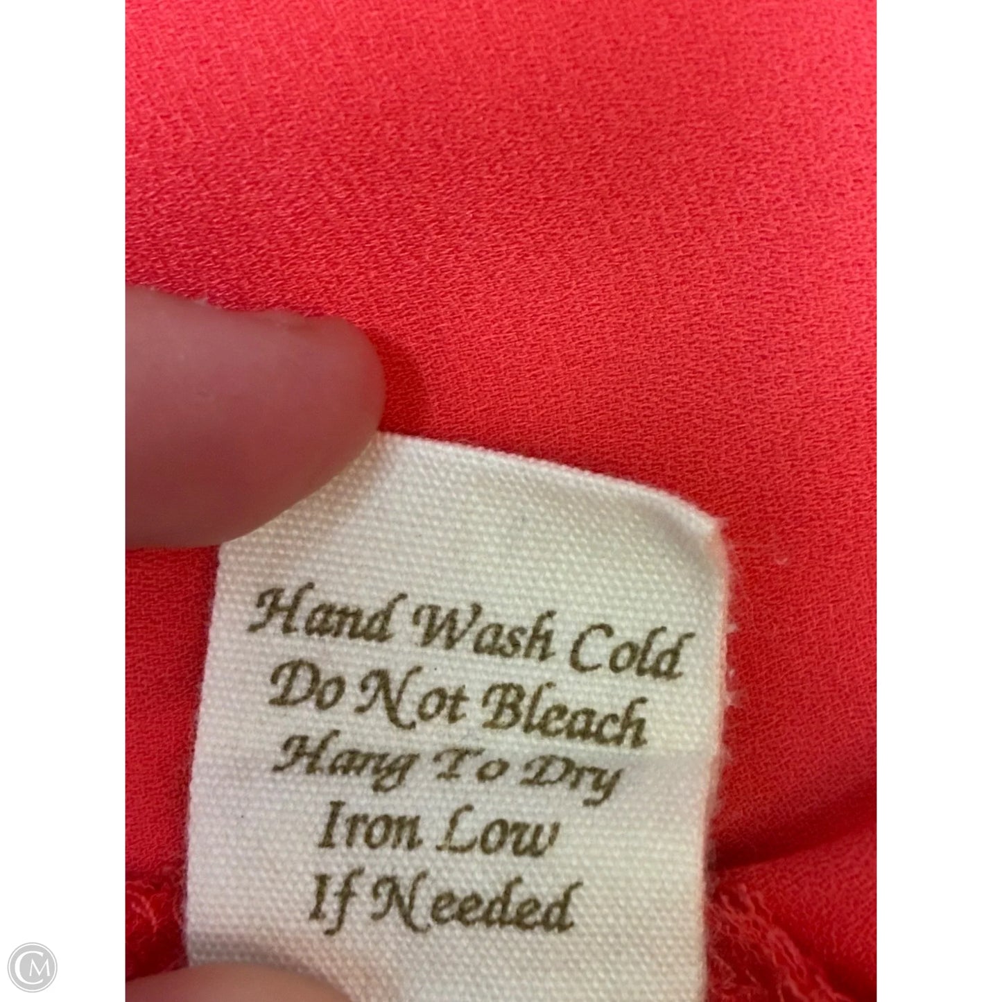 Blouse Short Sleeve By E&m In Orange, Size: M