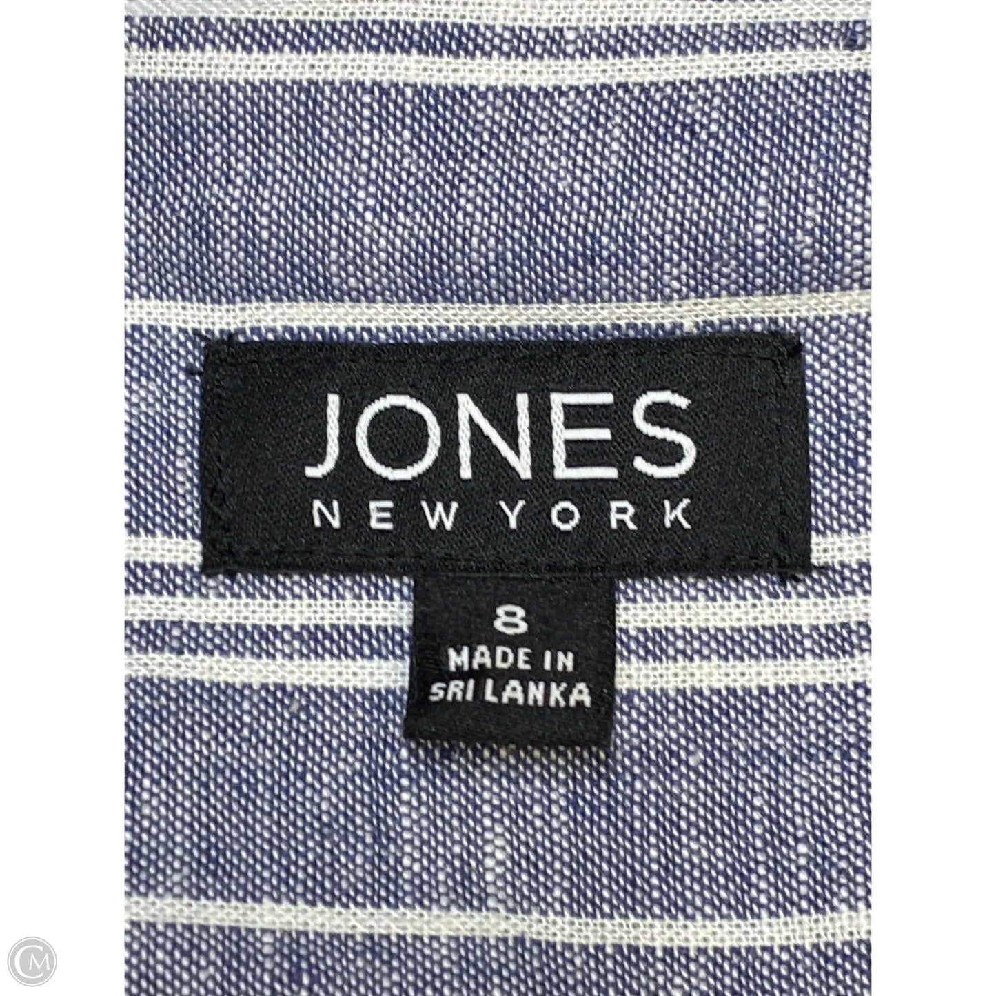 Dress Casual Short By Jones New York In Blue & White, Size: M