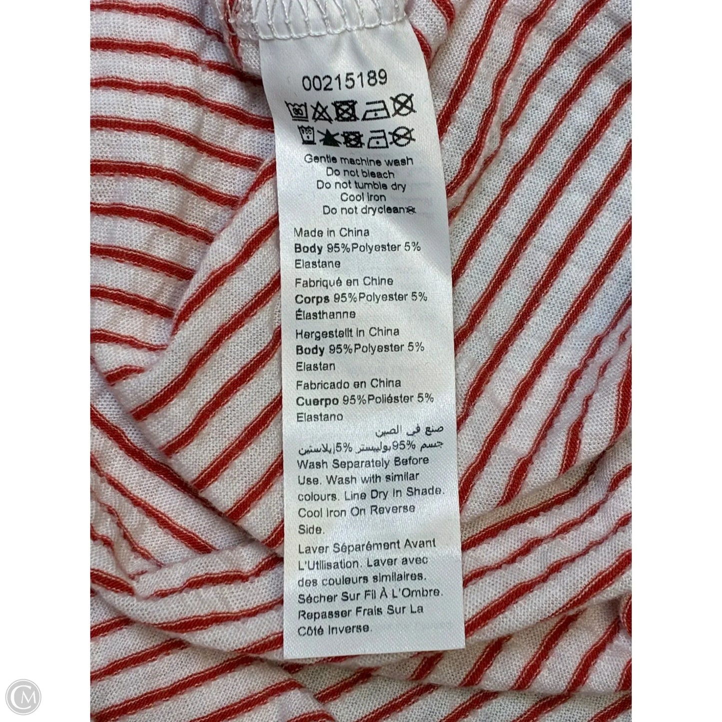Top Short Sleeve By Avenue In Red & White, Size: 2x
