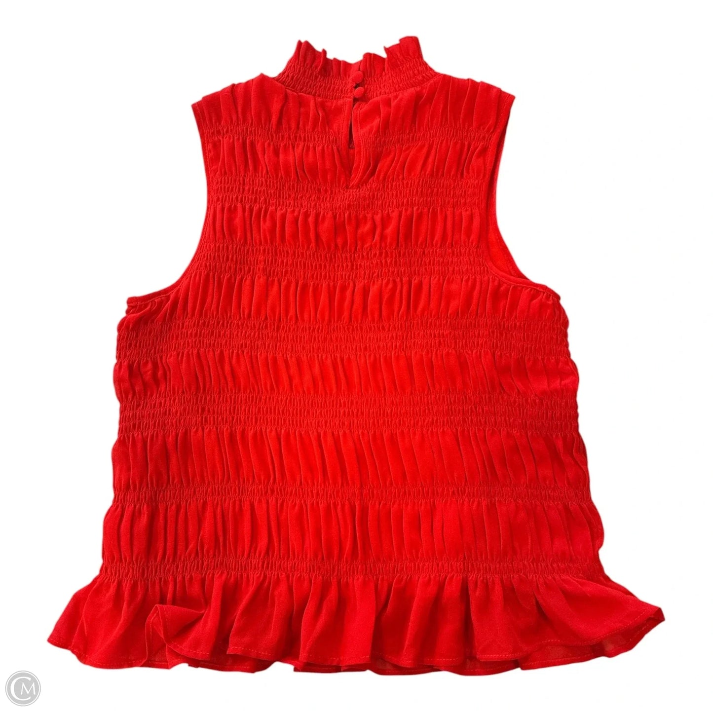 Blouse Sleeveless By Cache In Red, Size: S