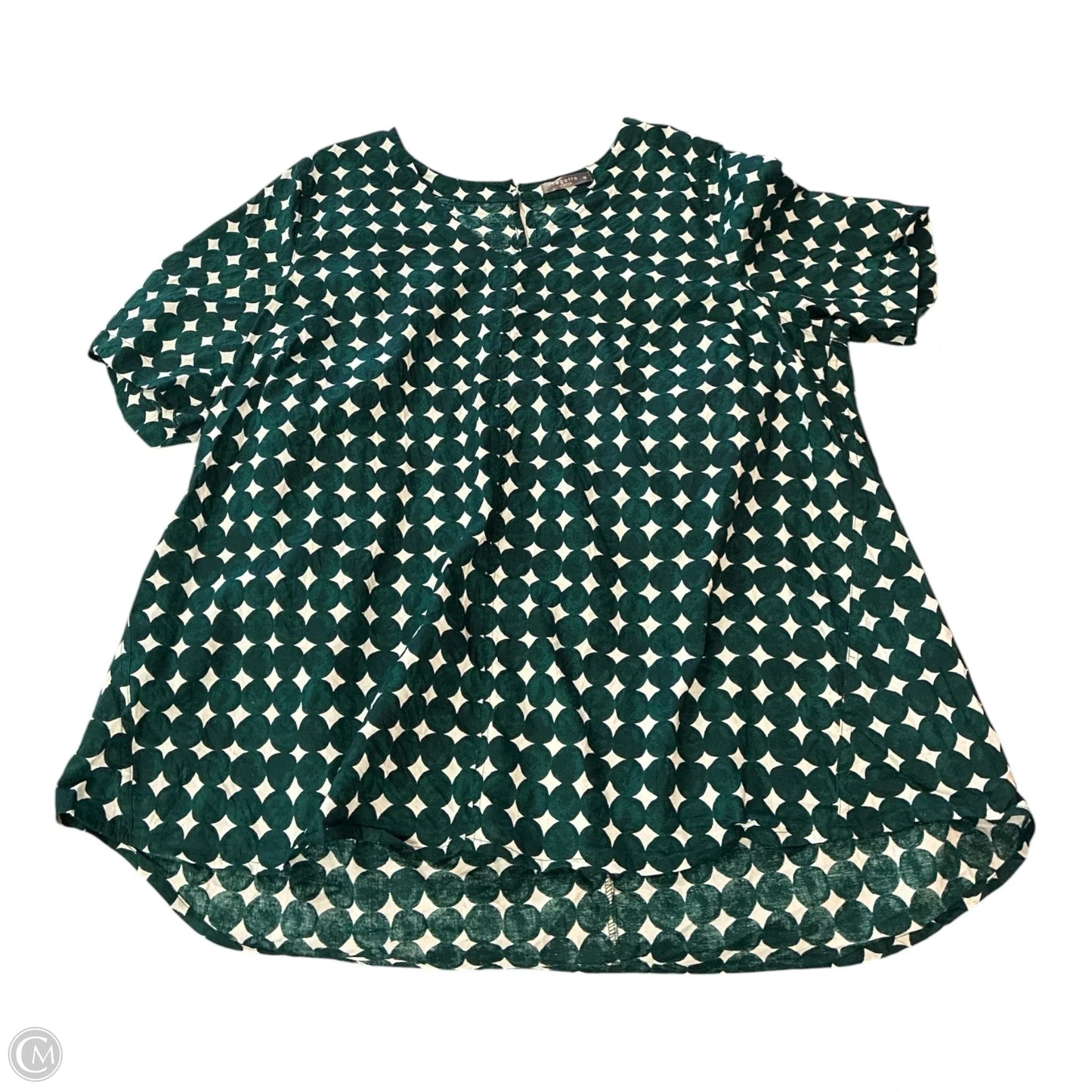 Top Short Sleeve By Cme In Green, Size: Xxl