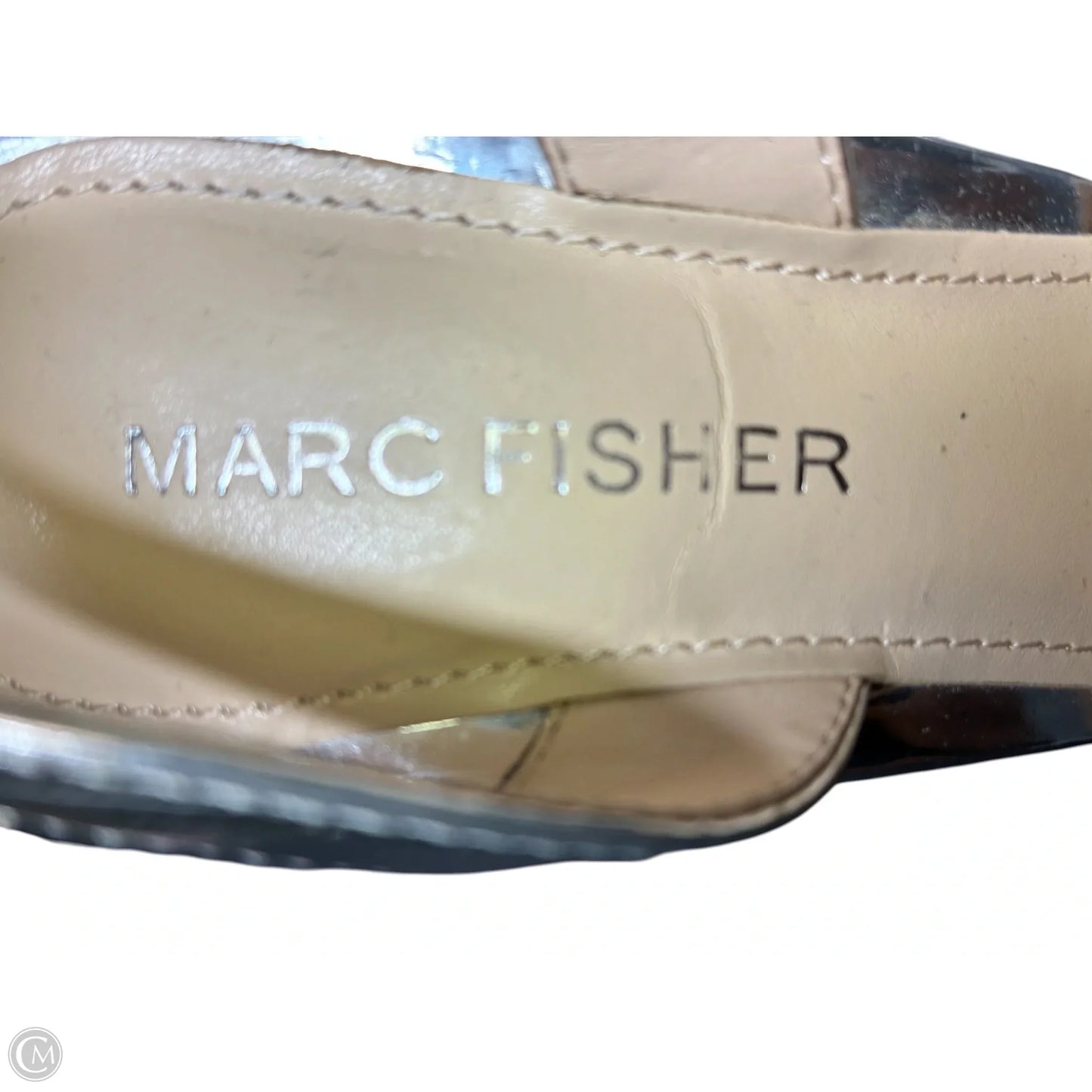 Shoes Heels Stiletto By Marc Fisher In Silver, Size: 6.5