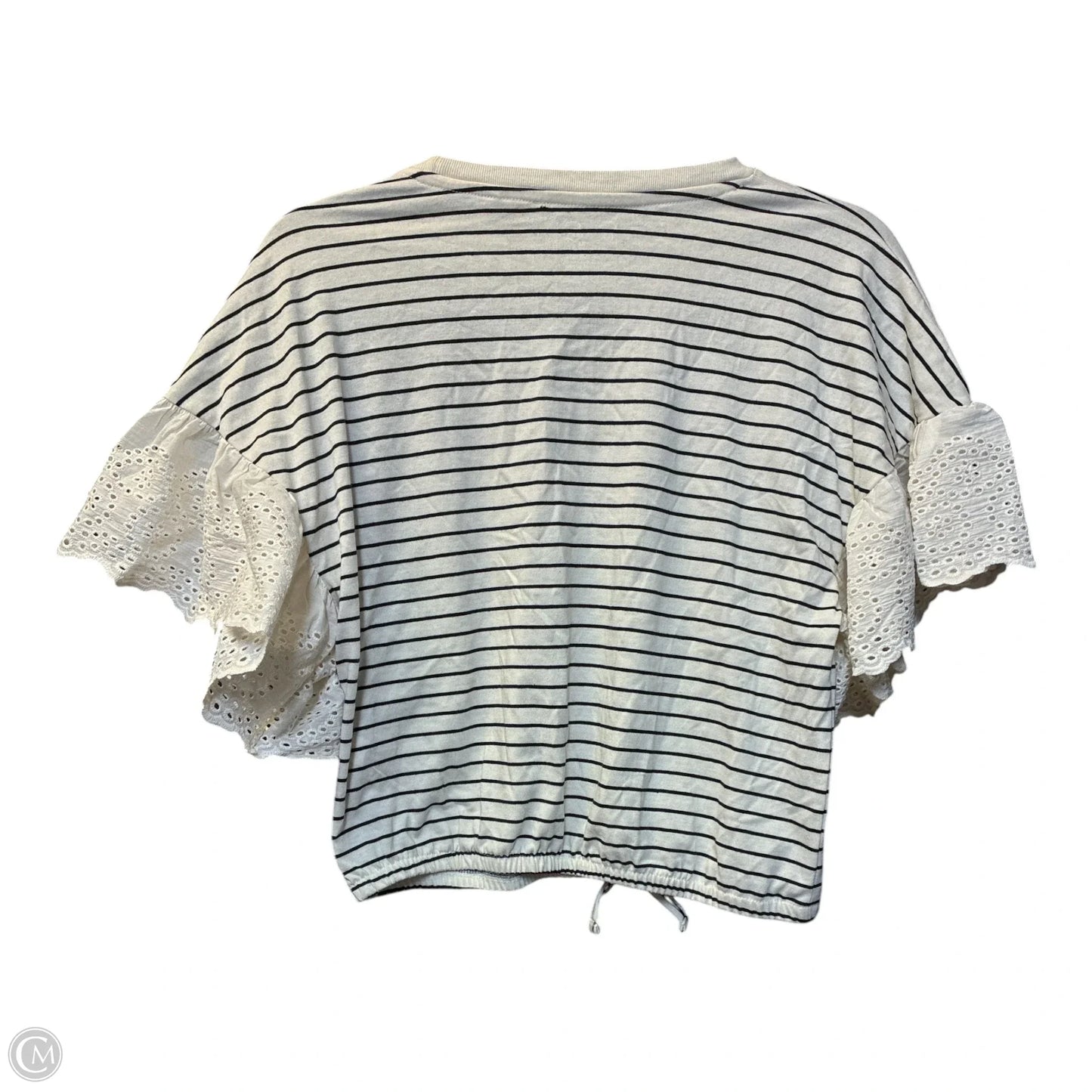 Top Short Sleeve By Jessica Simpson In Beige, Size: Xl