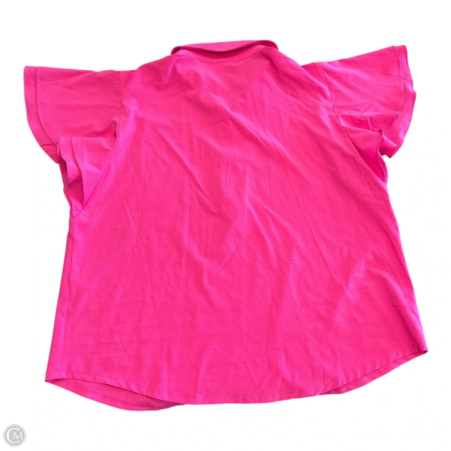 Top Short Sleeve By Chicos In Pink, Size: Xl