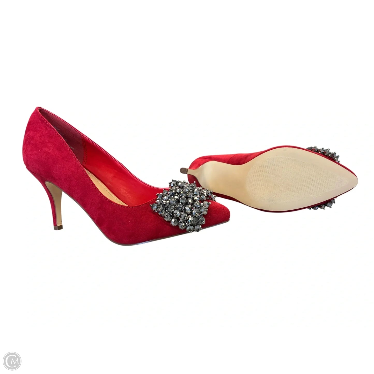 Shoes Heels Stiletto By Just Fab In Red, Size: 7