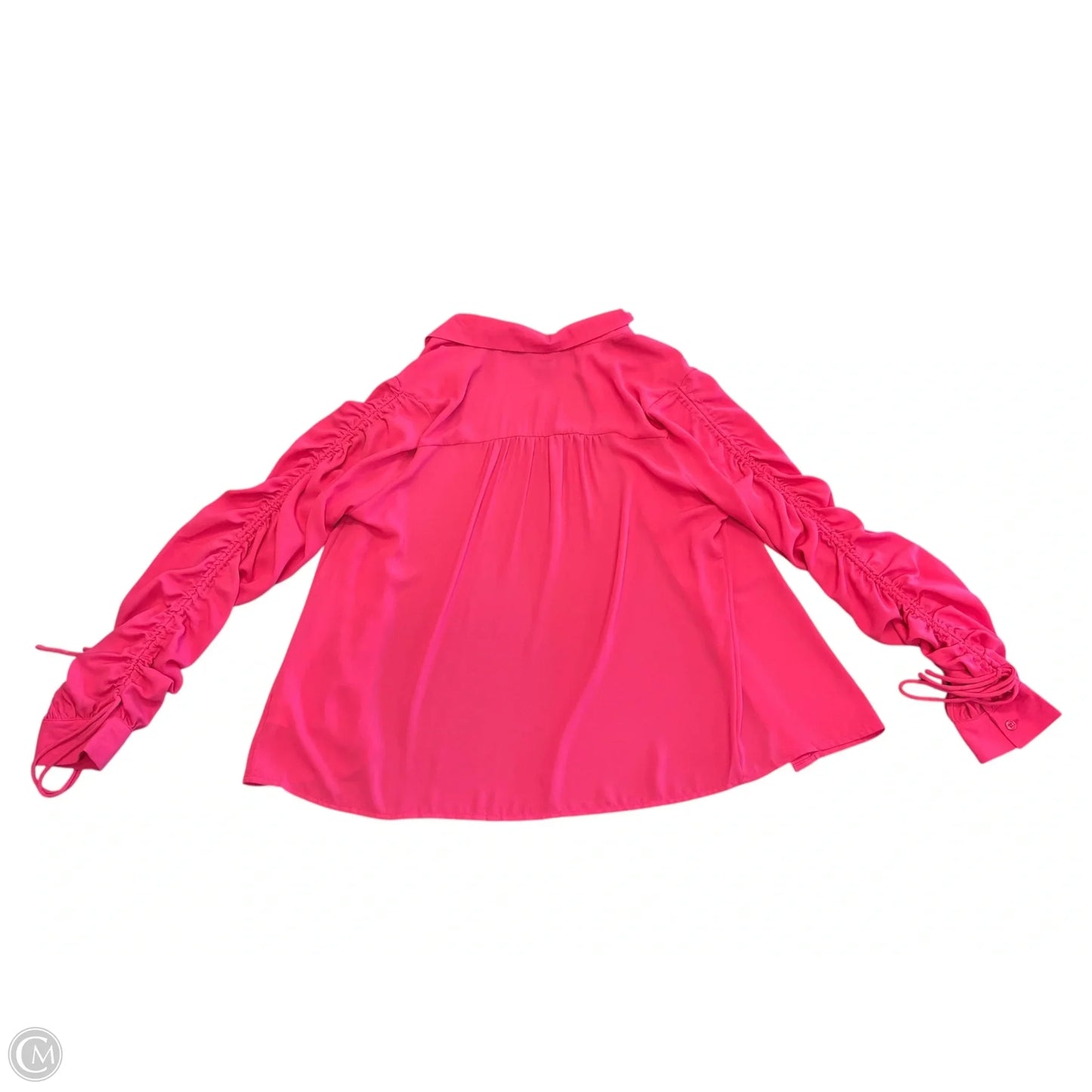 Blouse Long Sleeve By Lumiere In Pink, Size: L