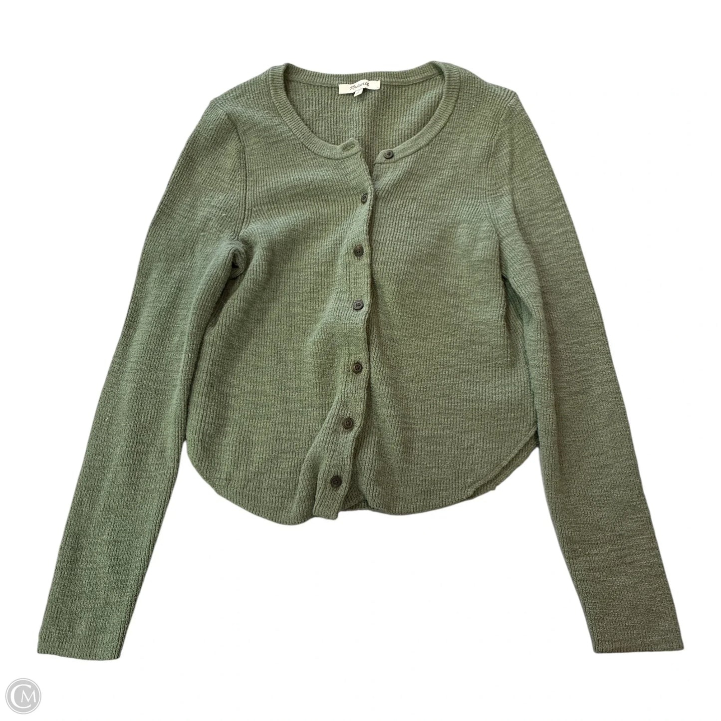 Sweater Cardigan By Madewell In Green, Size: M