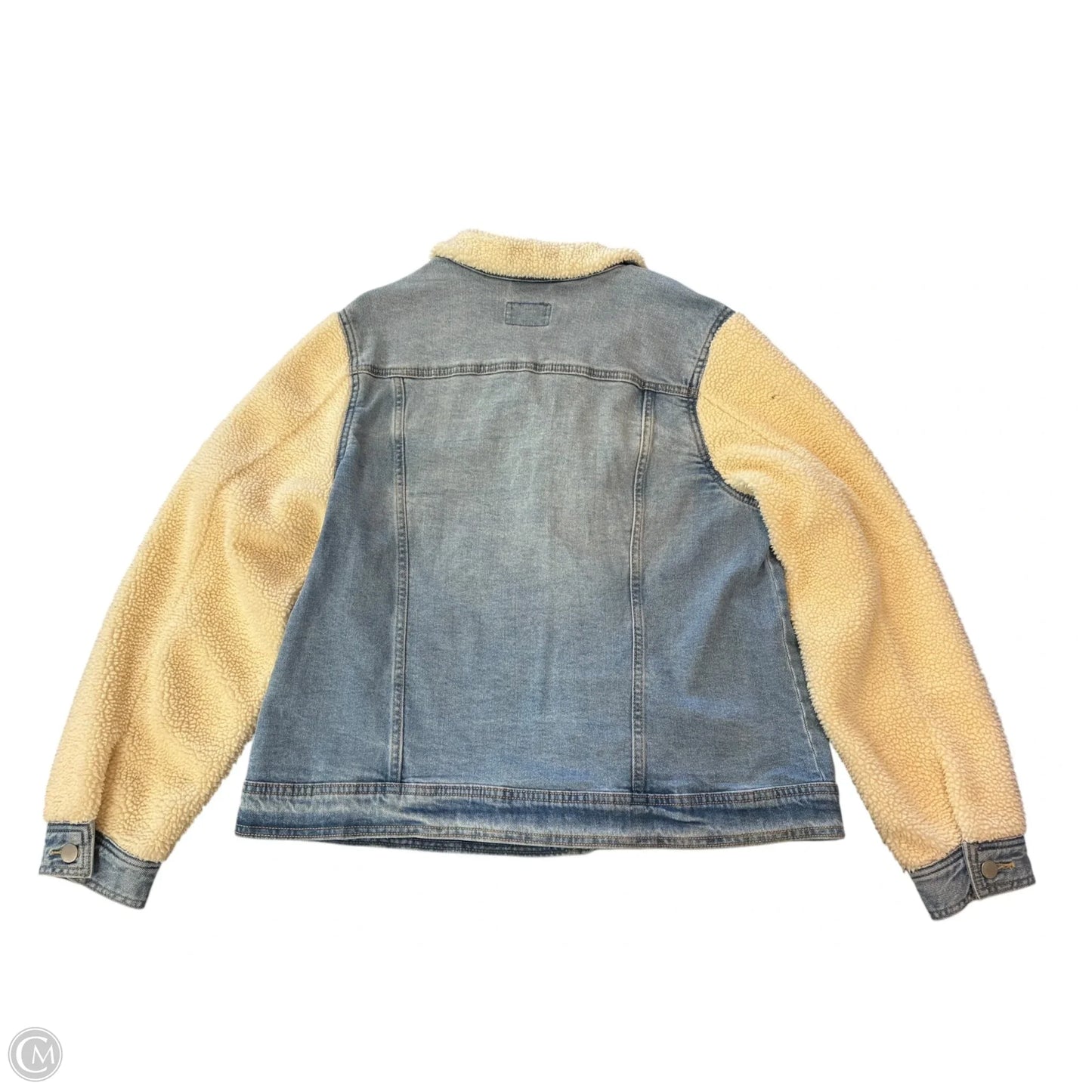 Jacket Denim By Universal Thread In Blue & Cream, Size: Xxl