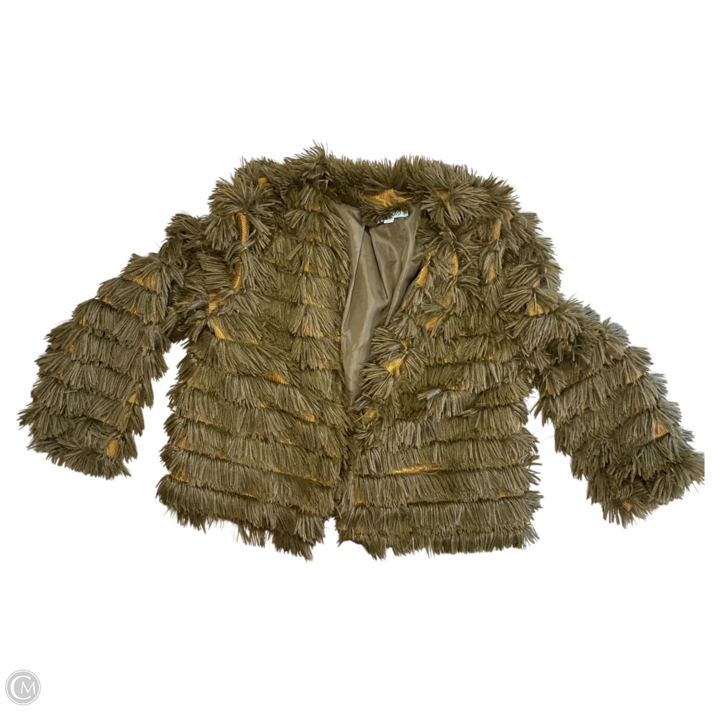 Coat Faux Fur & Sherpa By She + Sky In Green, Size: L