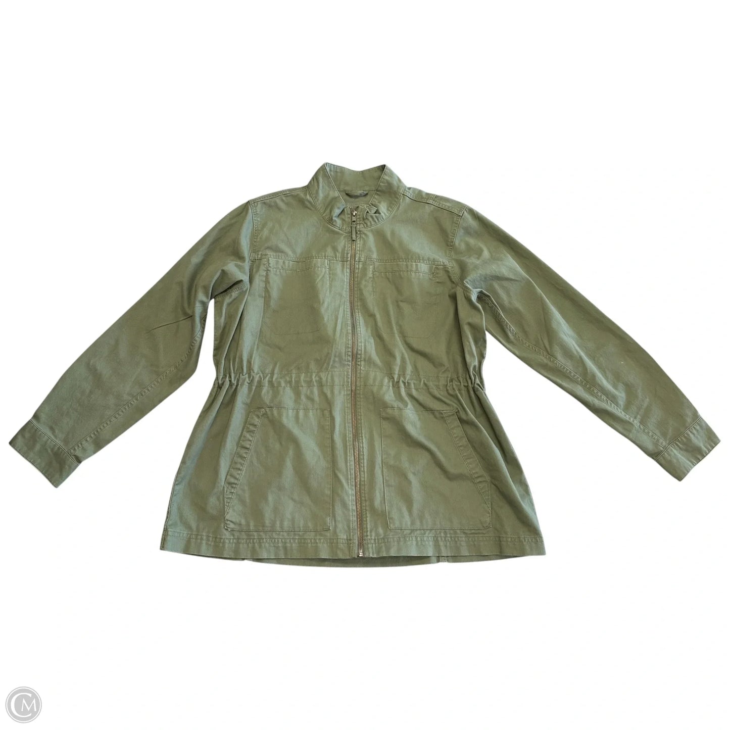 Jacket Denim By Gap In Green, Size: Xl