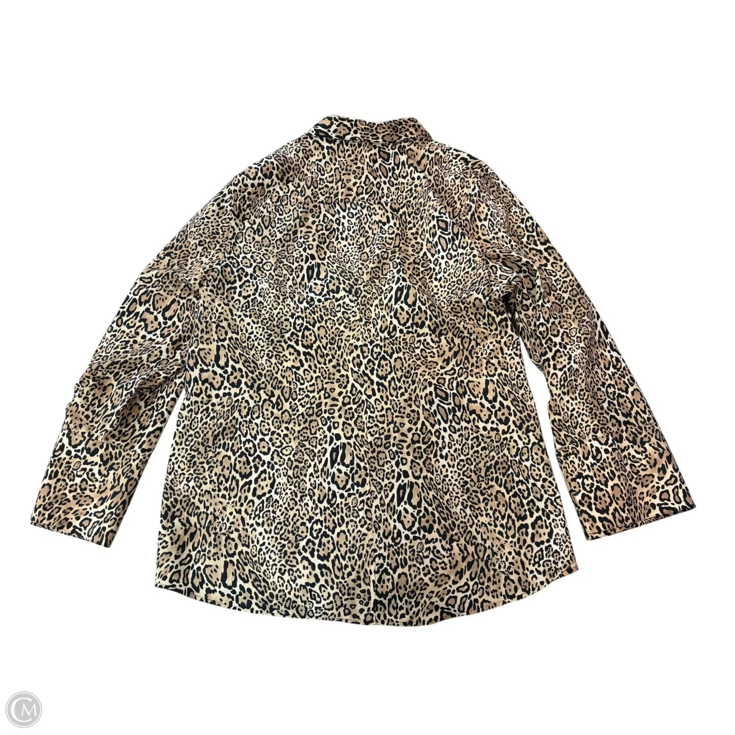 Top Long Sleeve By Chicos In Animal Print, Size: Xl