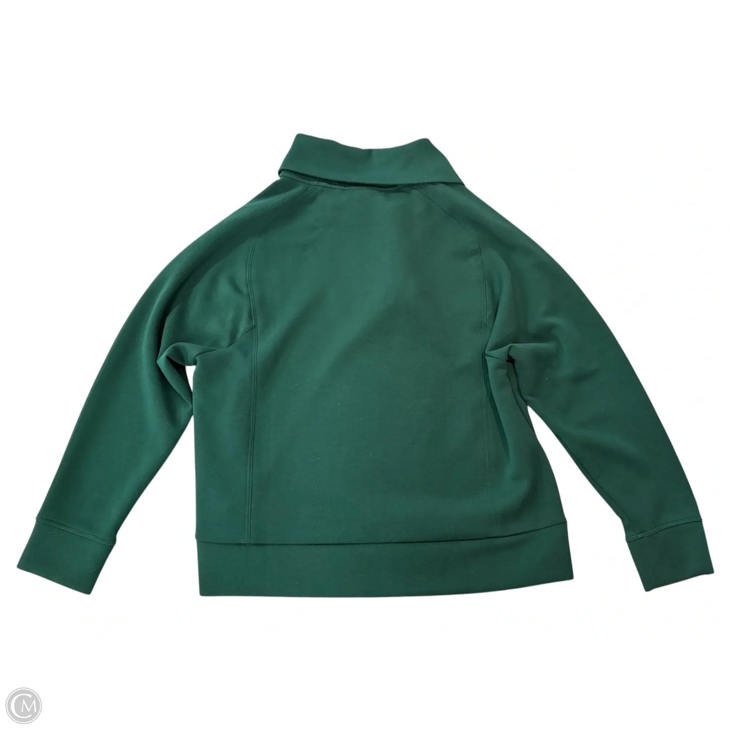 Sweatshirt Collar By Chicos In Green, Size: L