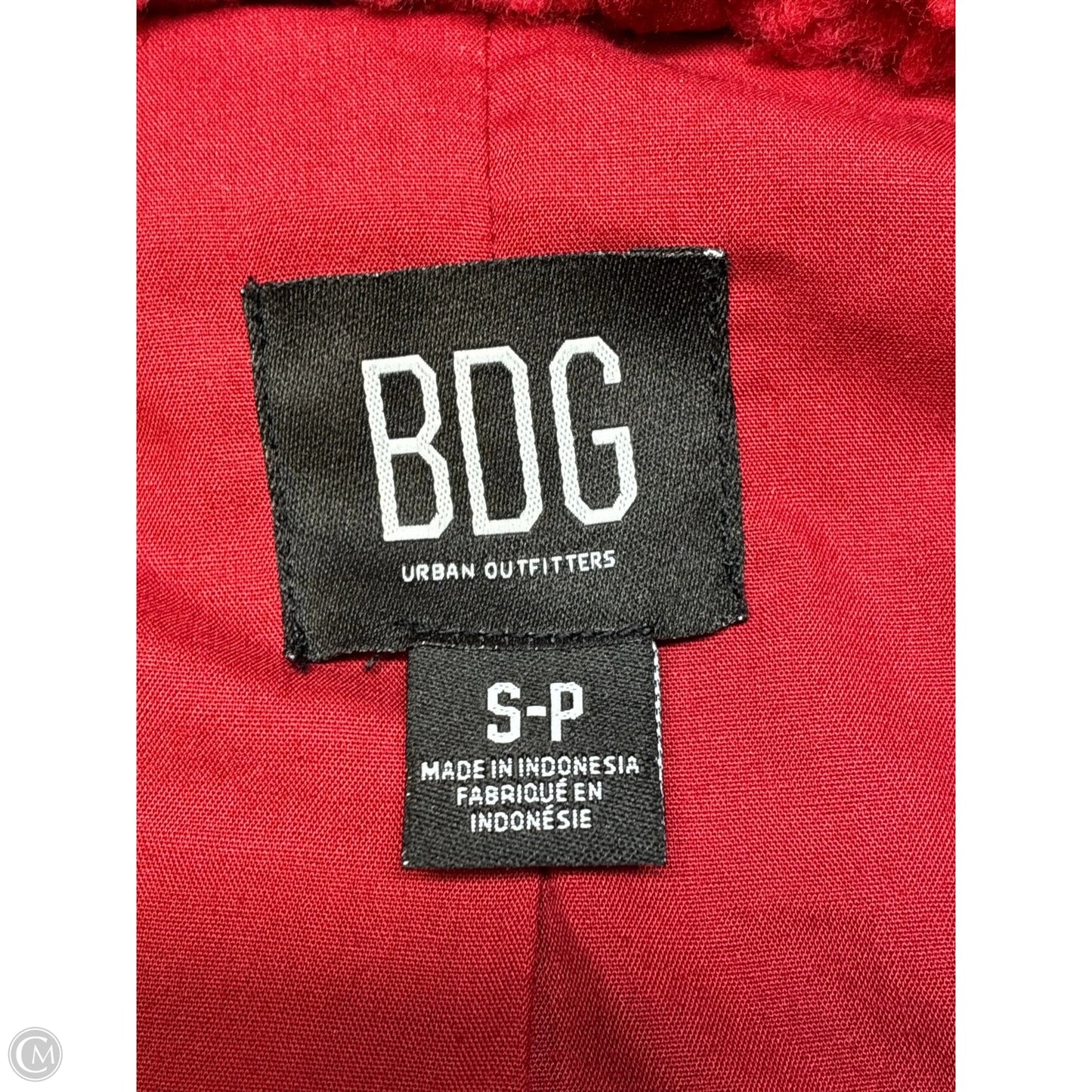Coat Other By Bdg In Red, Size: Sp