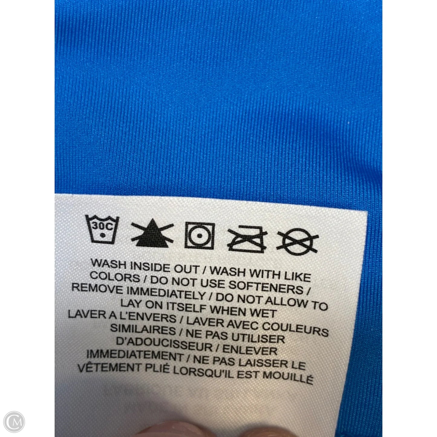 Athletic Leggings By Nike In Blue, Size: M
