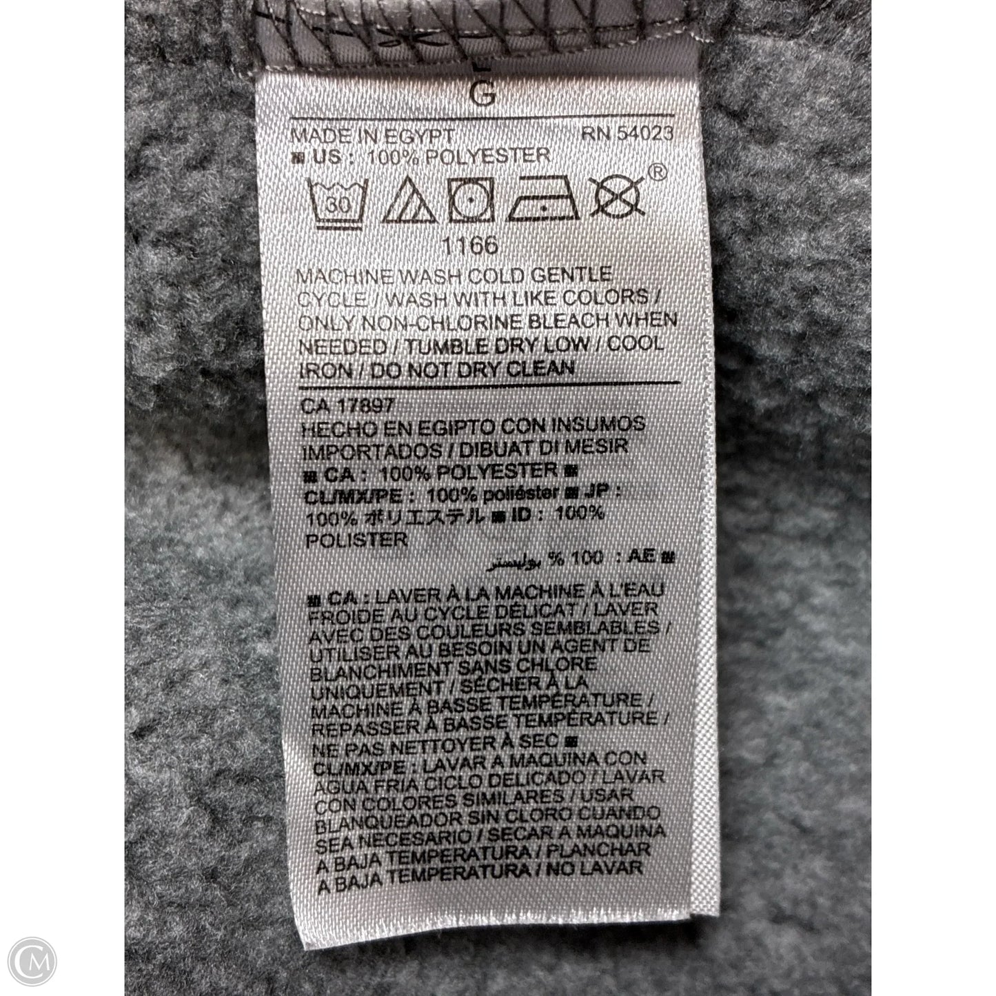 Sweatshirt Collar By Old Navy In Grey, Size: L