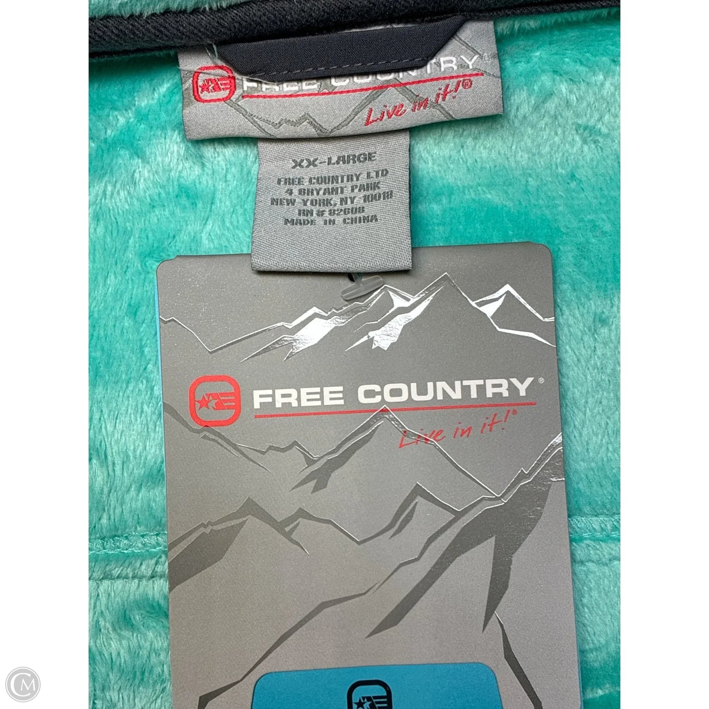Jacket Other By Free Country In Aqua, Size: Xxl