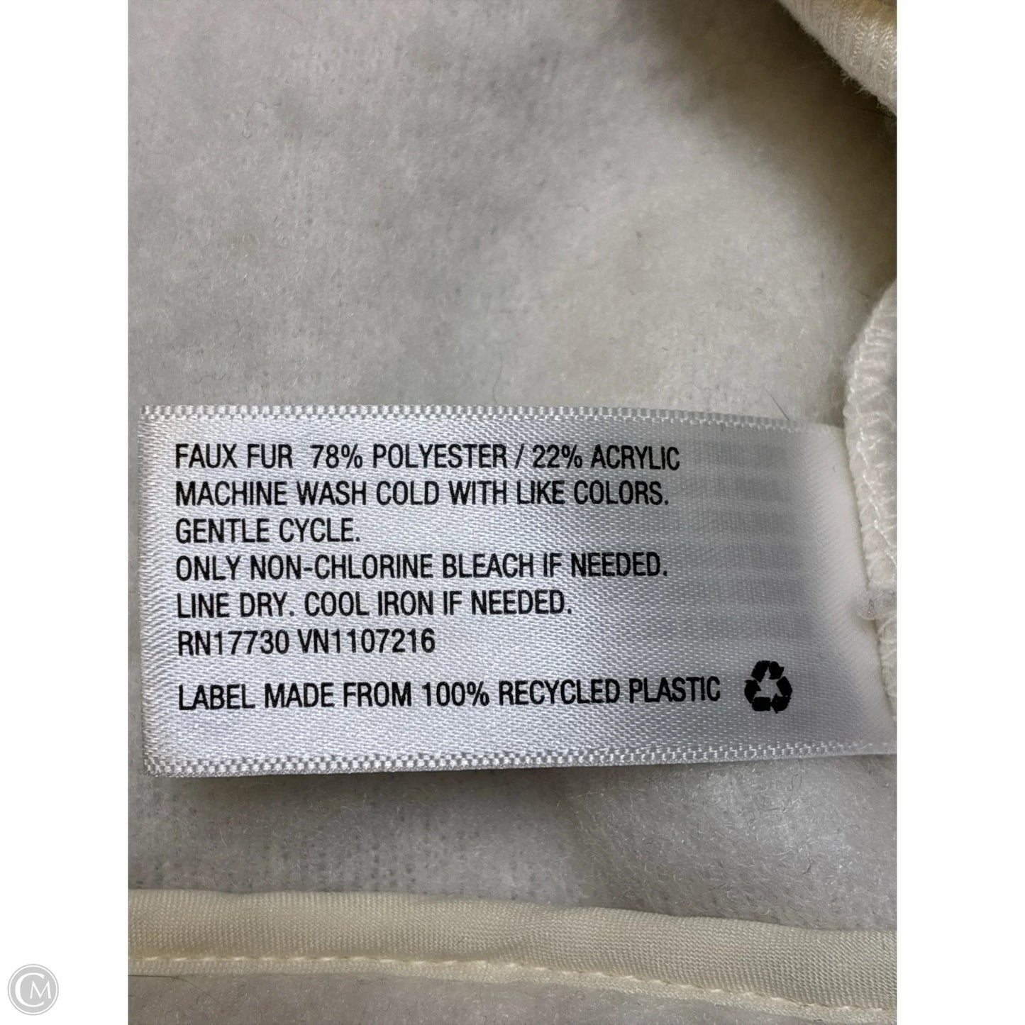 Jacket Fleece By Universal Thread In Cream, Size: Xxl