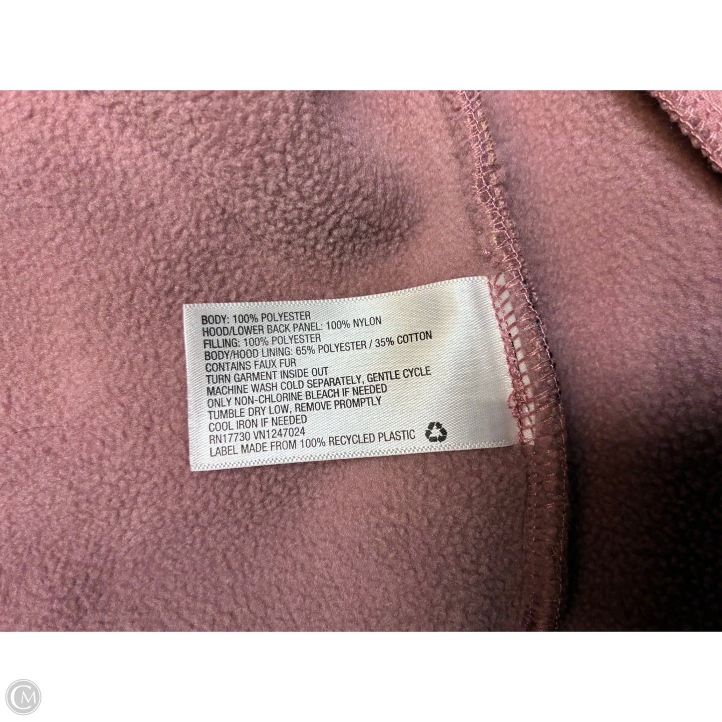 Jacket Fleece By Joy Lab In Pink, Size: Xl