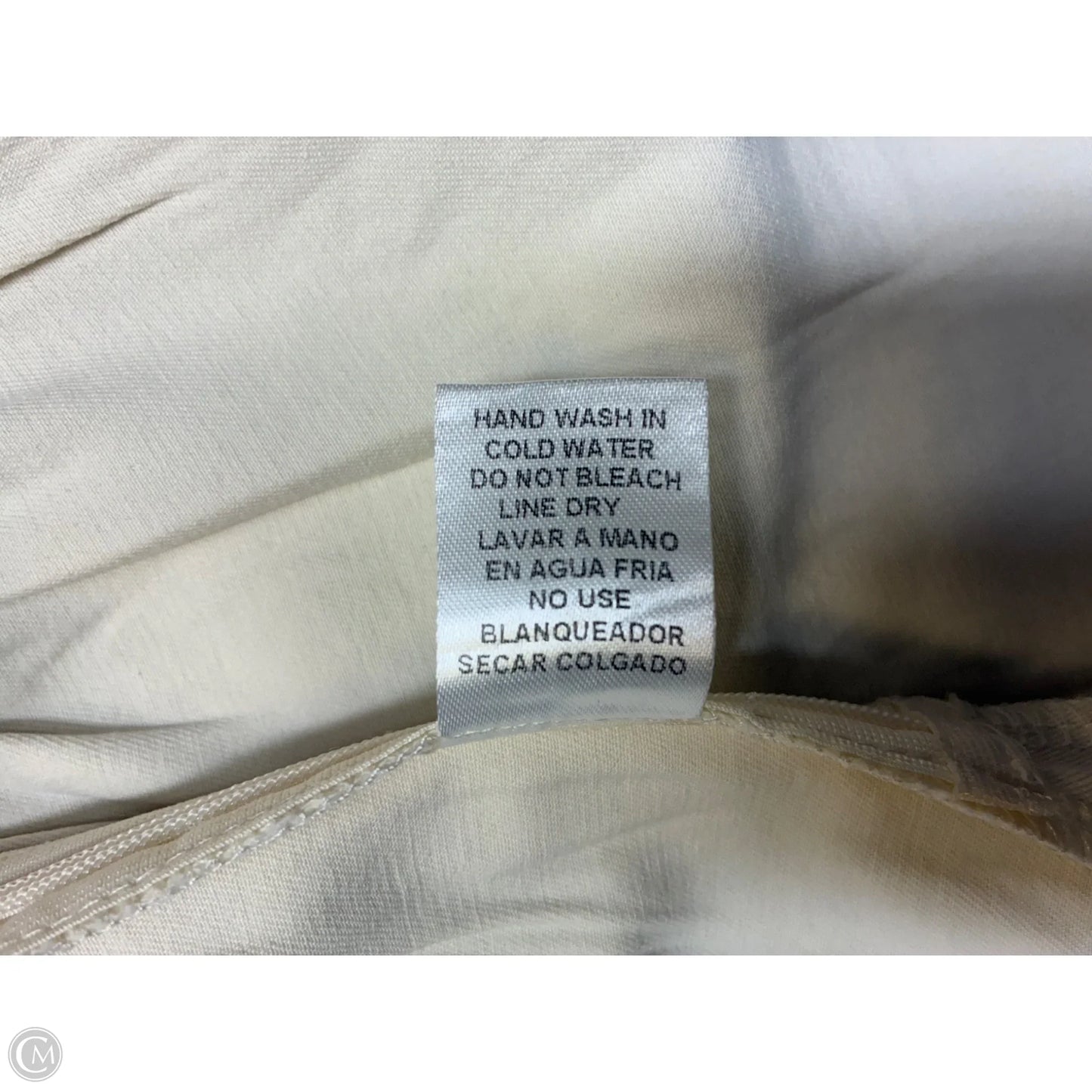 Blouse Short Sleeve By Entro In Beige, Size: M