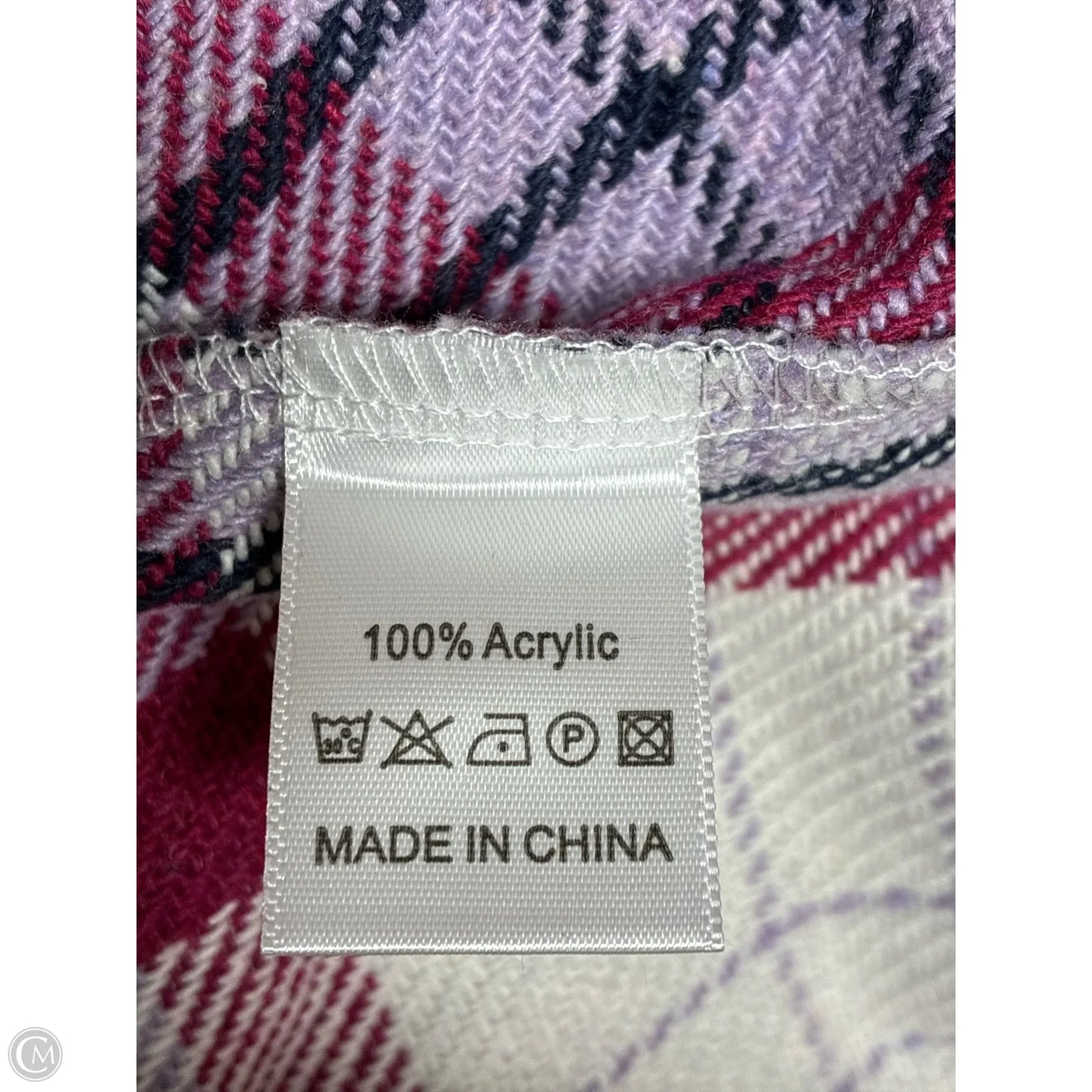 Jacket Shirt By Clothes Mentor In Plaid Pattern, Size: Xl