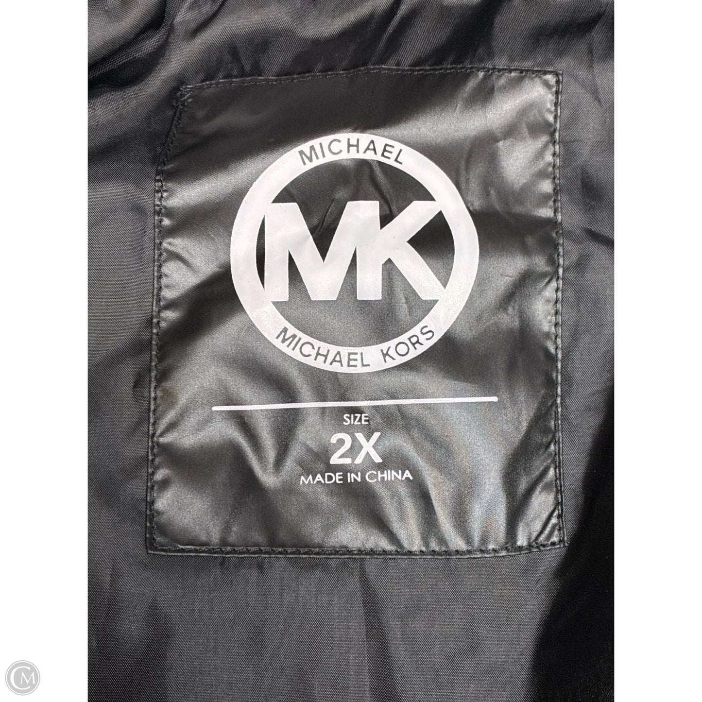 Jacket Designer By Michael Kors In Black, Size: 2x