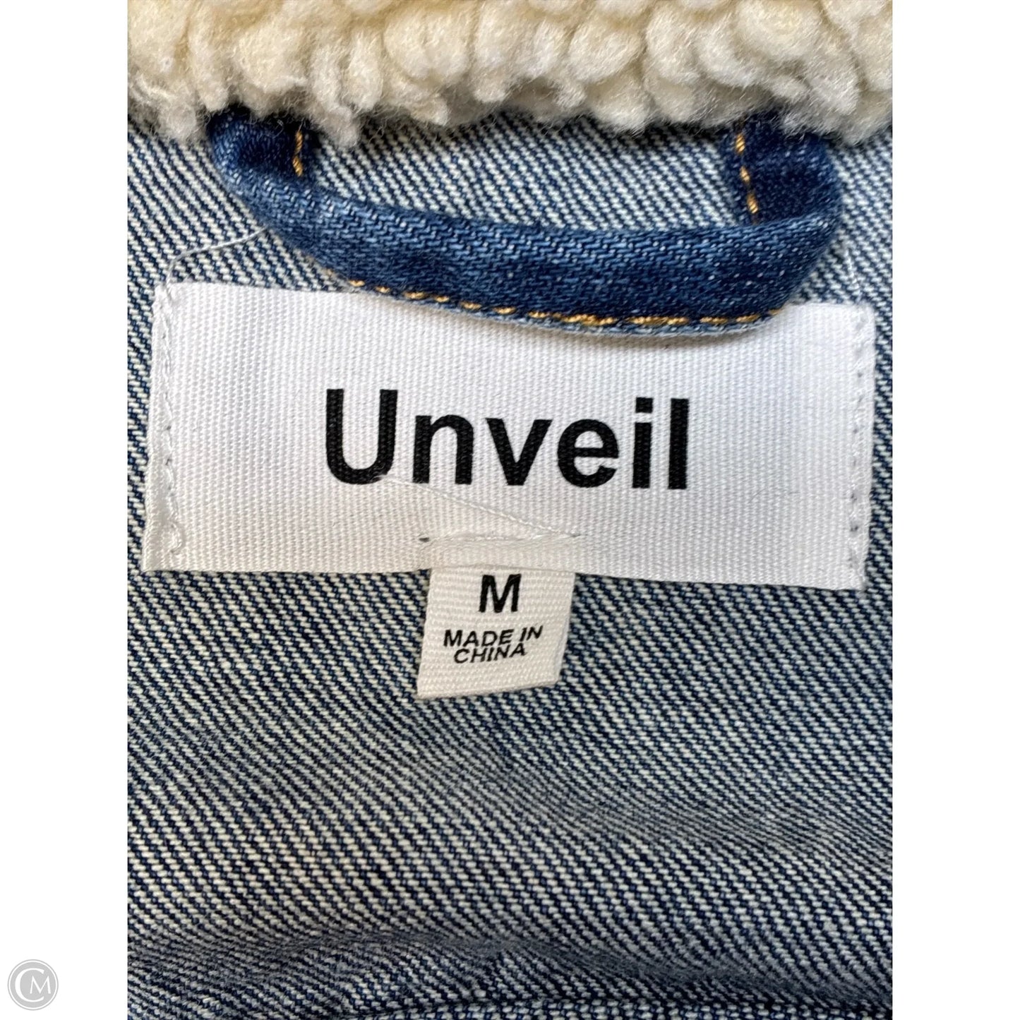 Jacket Denim By Clothes Mentor In Blue, Size: M