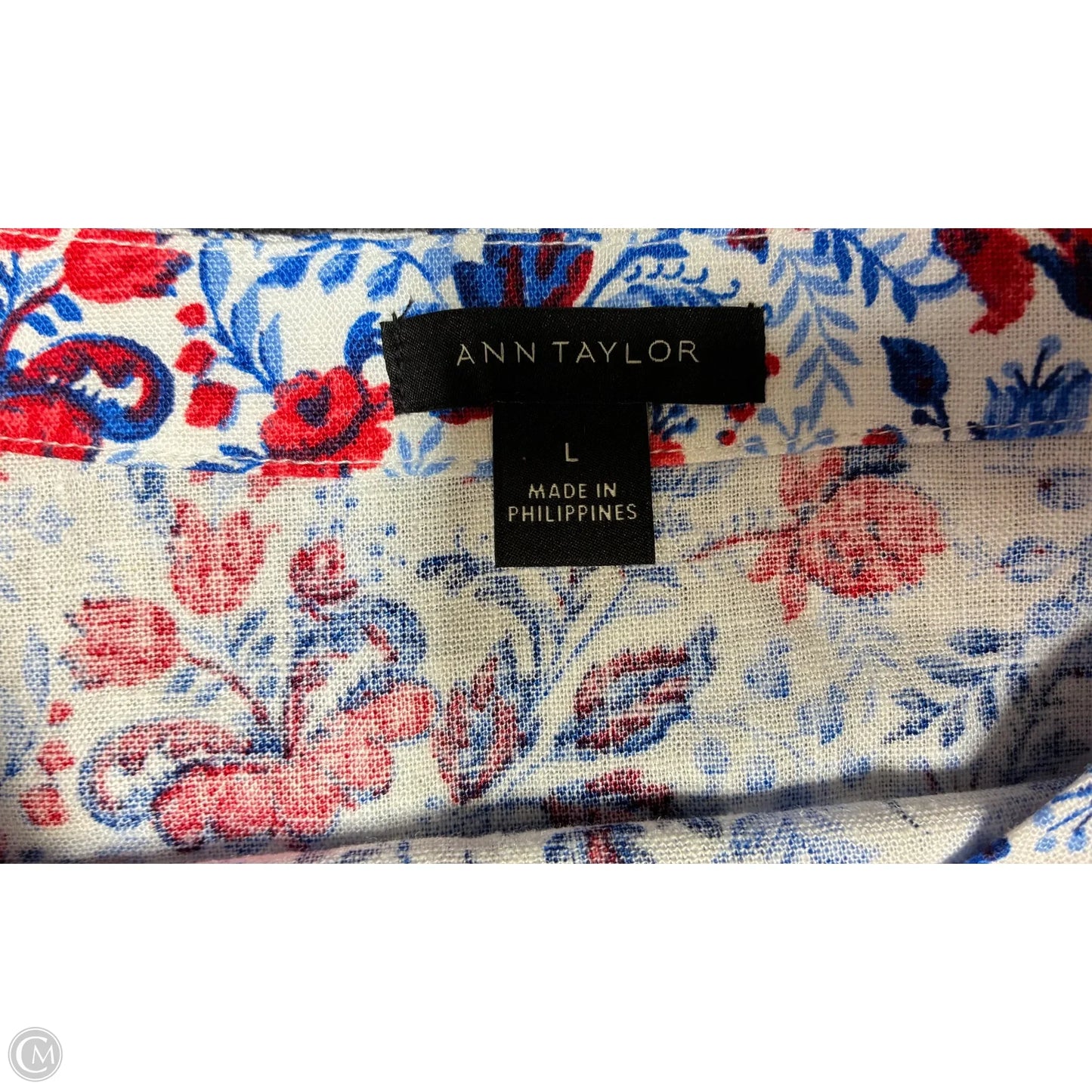 Top Sleeveless By Ann Taylor In Floral Print, Size: L