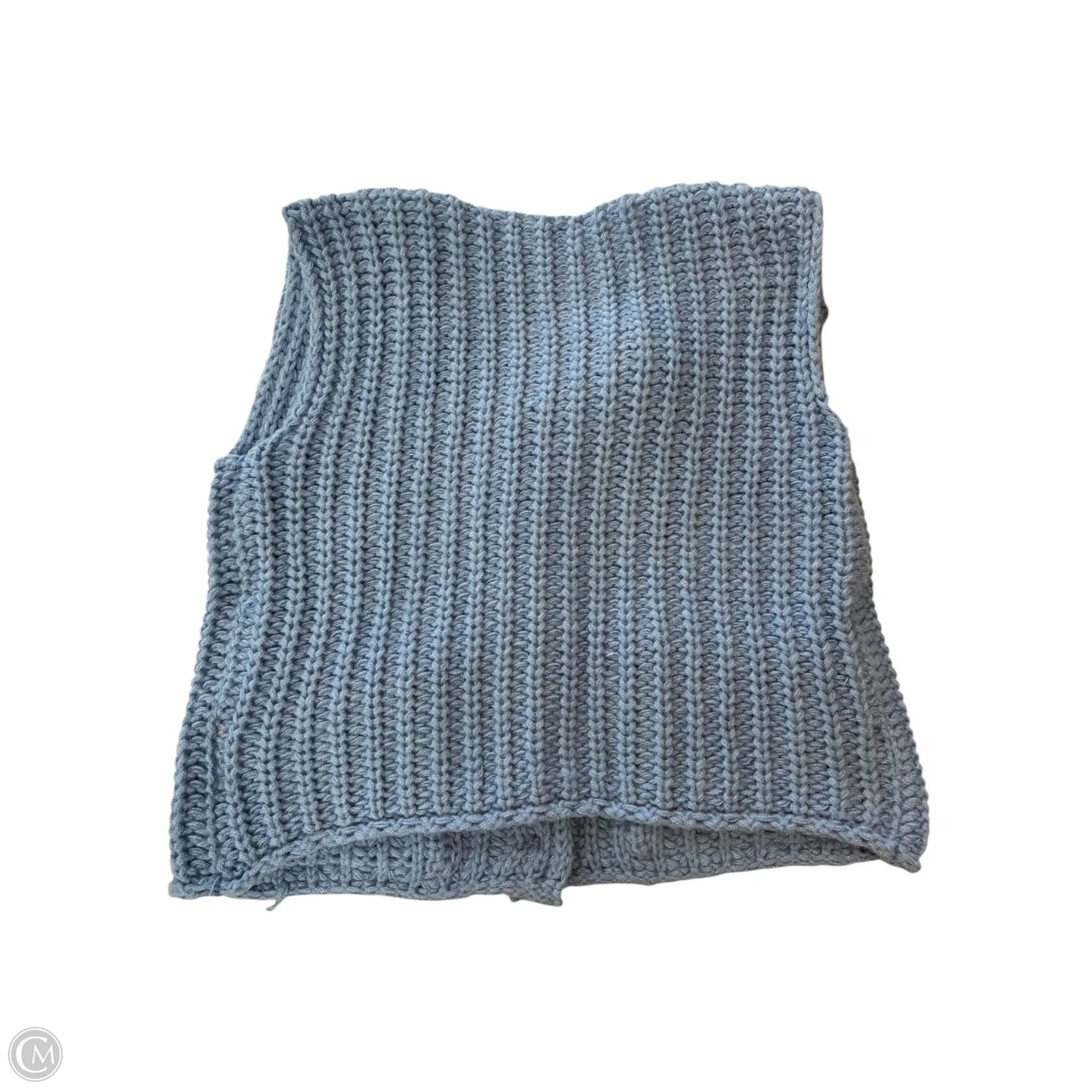 Vest Sweater By Cmf In Blue, Size: M