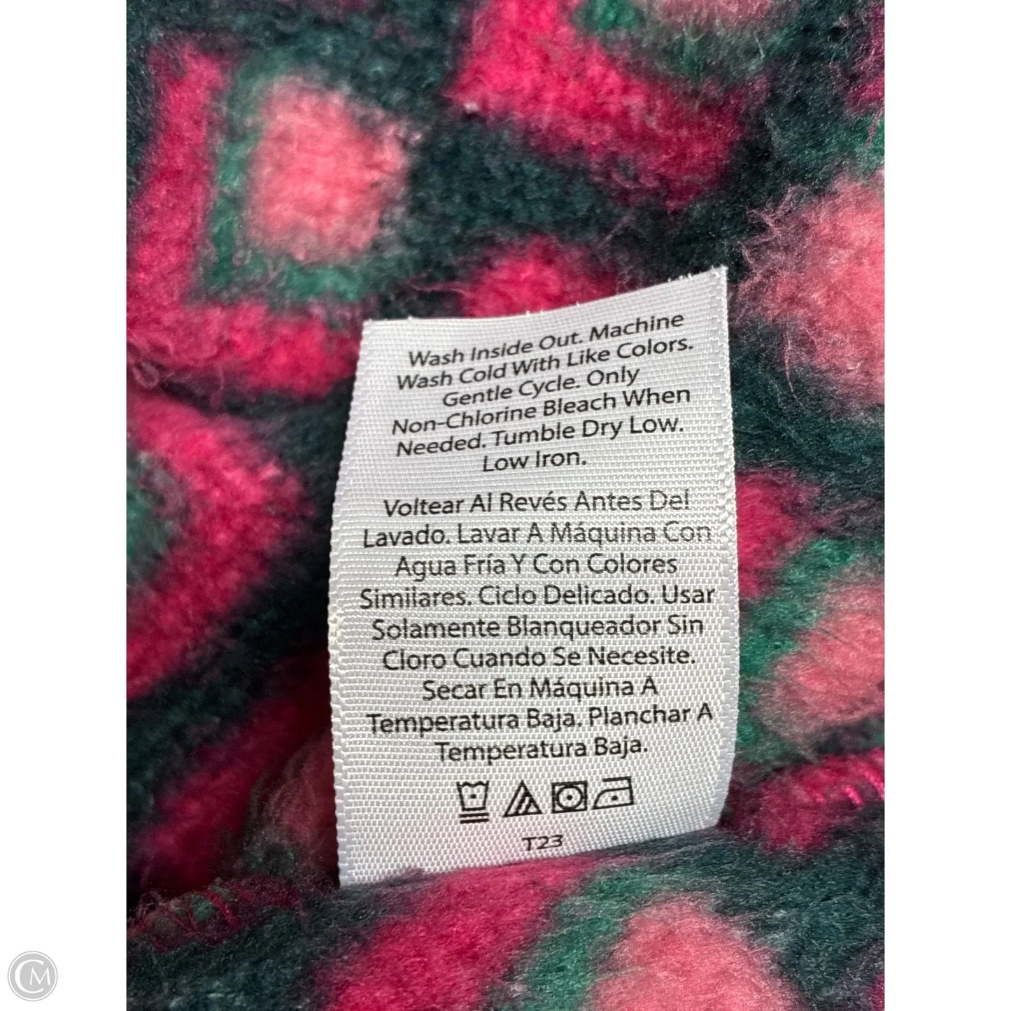 Jacket Other By Terra & Sky In Green & Pink, Size: 2x