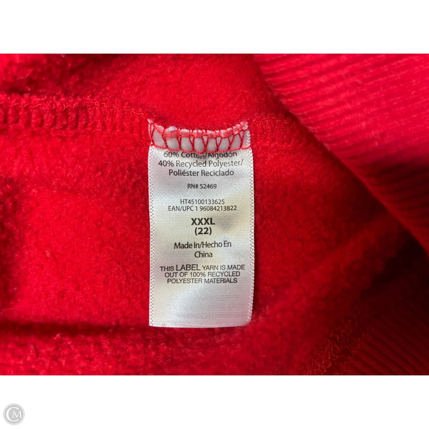 Sweatshirt Crewneck By Holiday Time In Red, Size: 2x