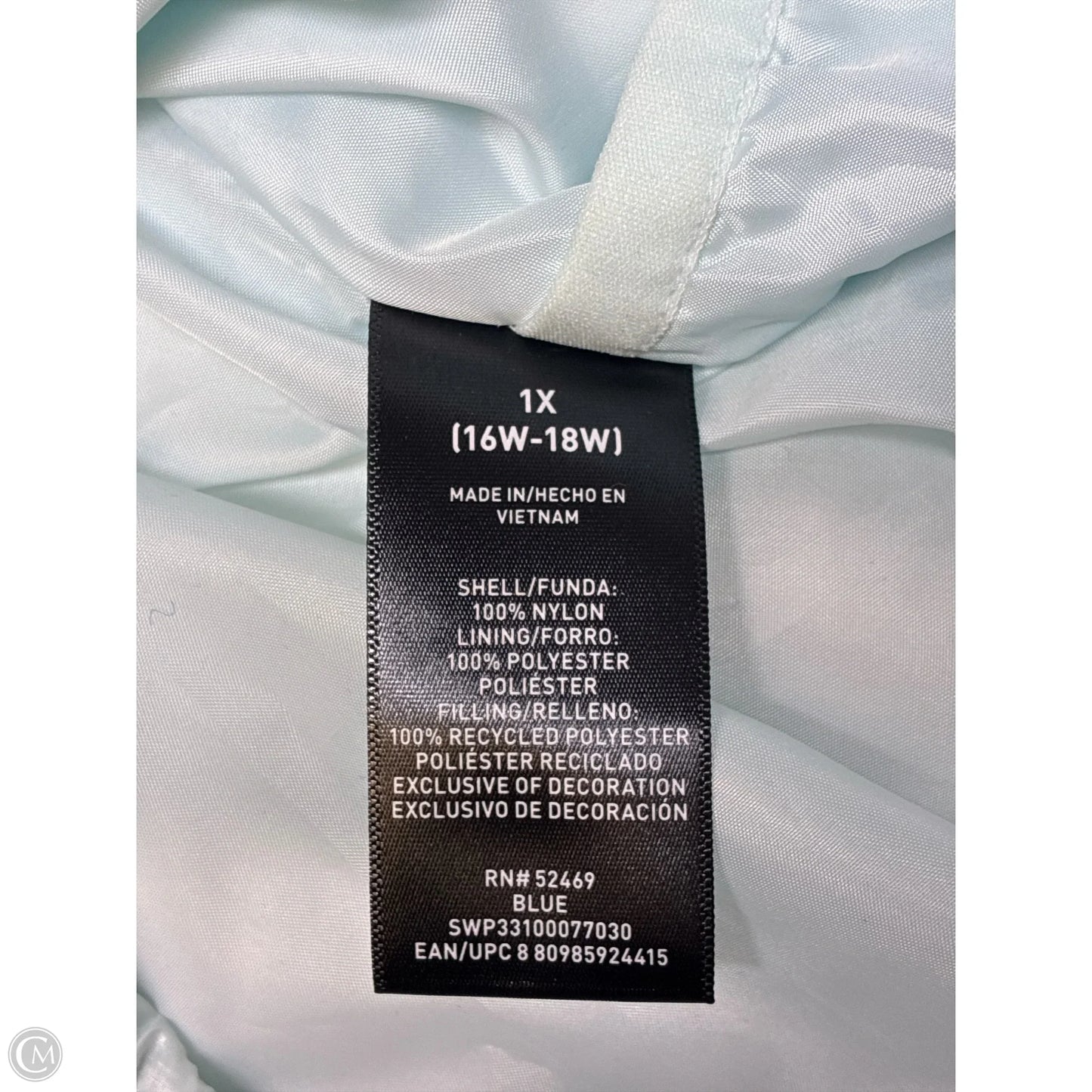 Coat Puffer & Quilted By Clothes Mentor In Green, Size: 1x