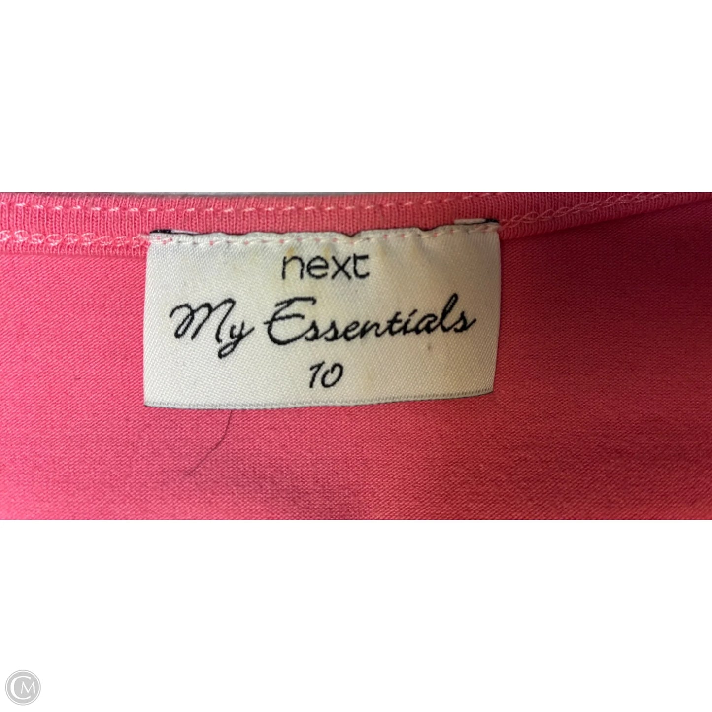 Top Short Sleeve By Cme In Pink, Size: M