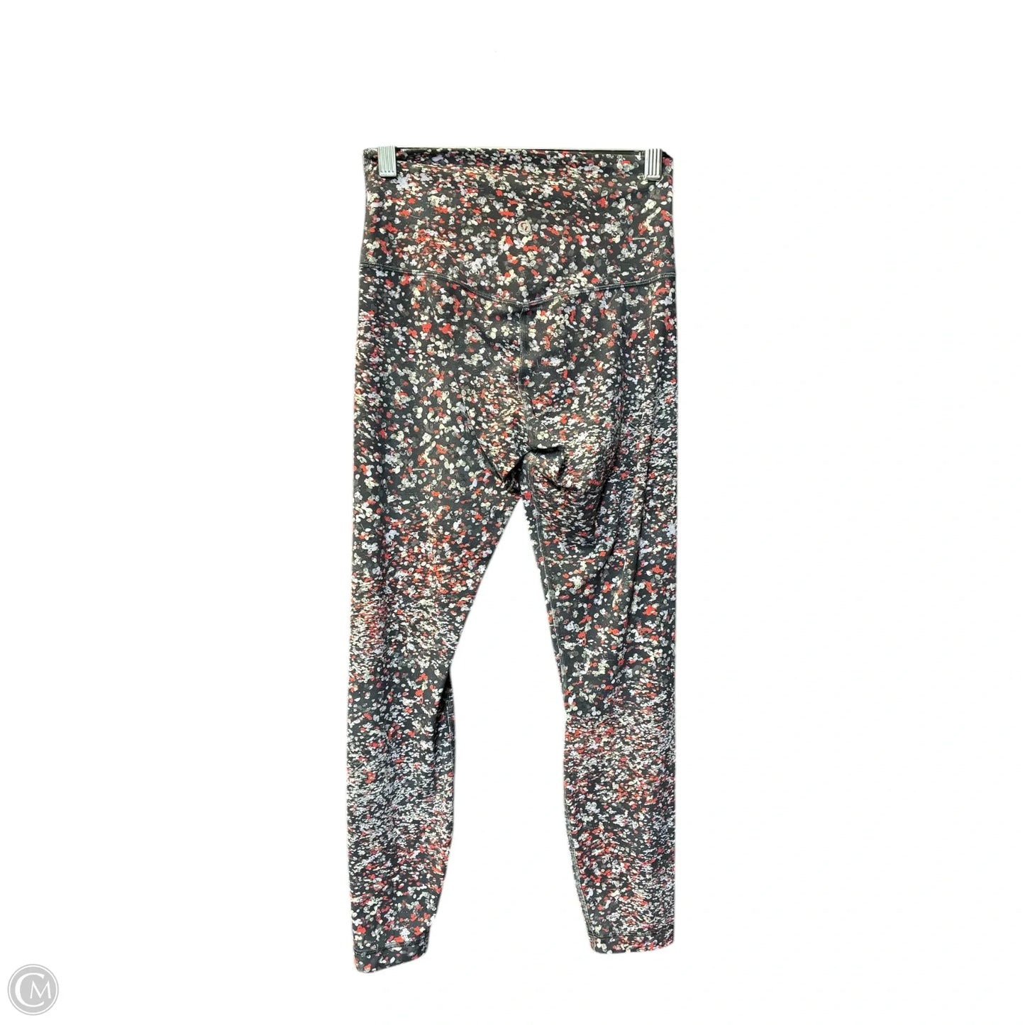 Athletic Leggings By Lululemon In Orange & Red, Size: M