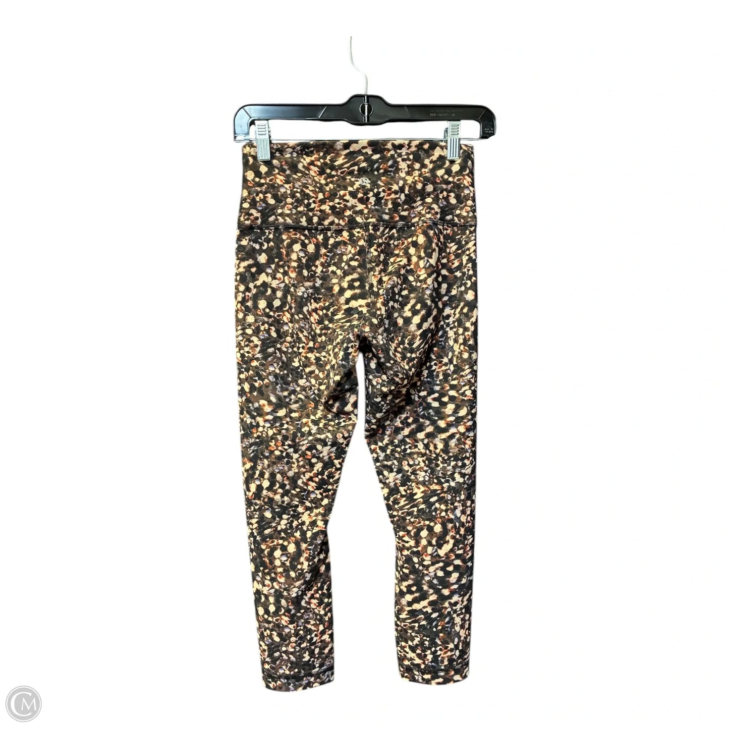 Athletic Leggings By Lululemon In Black & Purple, Size: M