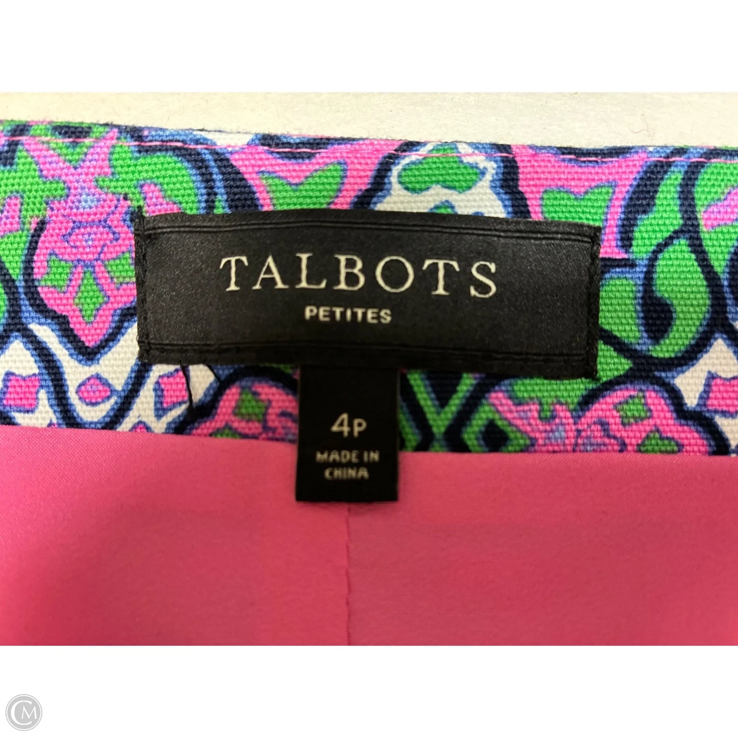 Skirt Mini & Short By Talbots In Green & Pink, Size: 4p